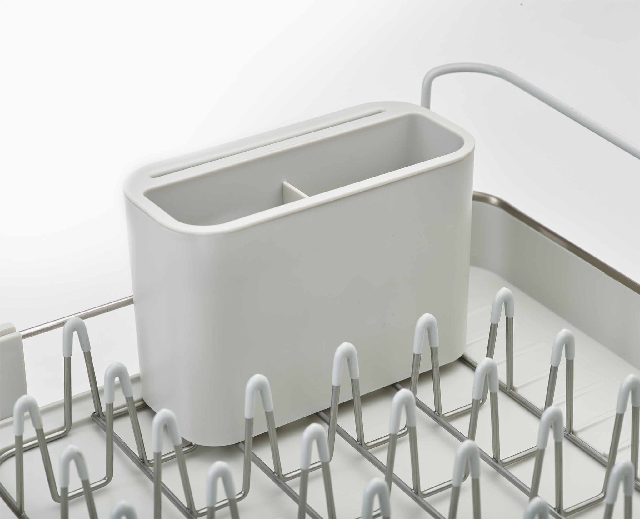 Joseph Joseph Extend™ Steel Expandable Dish Rack With Draining Spout -  Stone