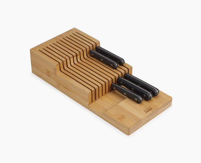 Joseph Joseph Drawerstore Bamboo Large 2-Tier In-Drawer Knife Organiser