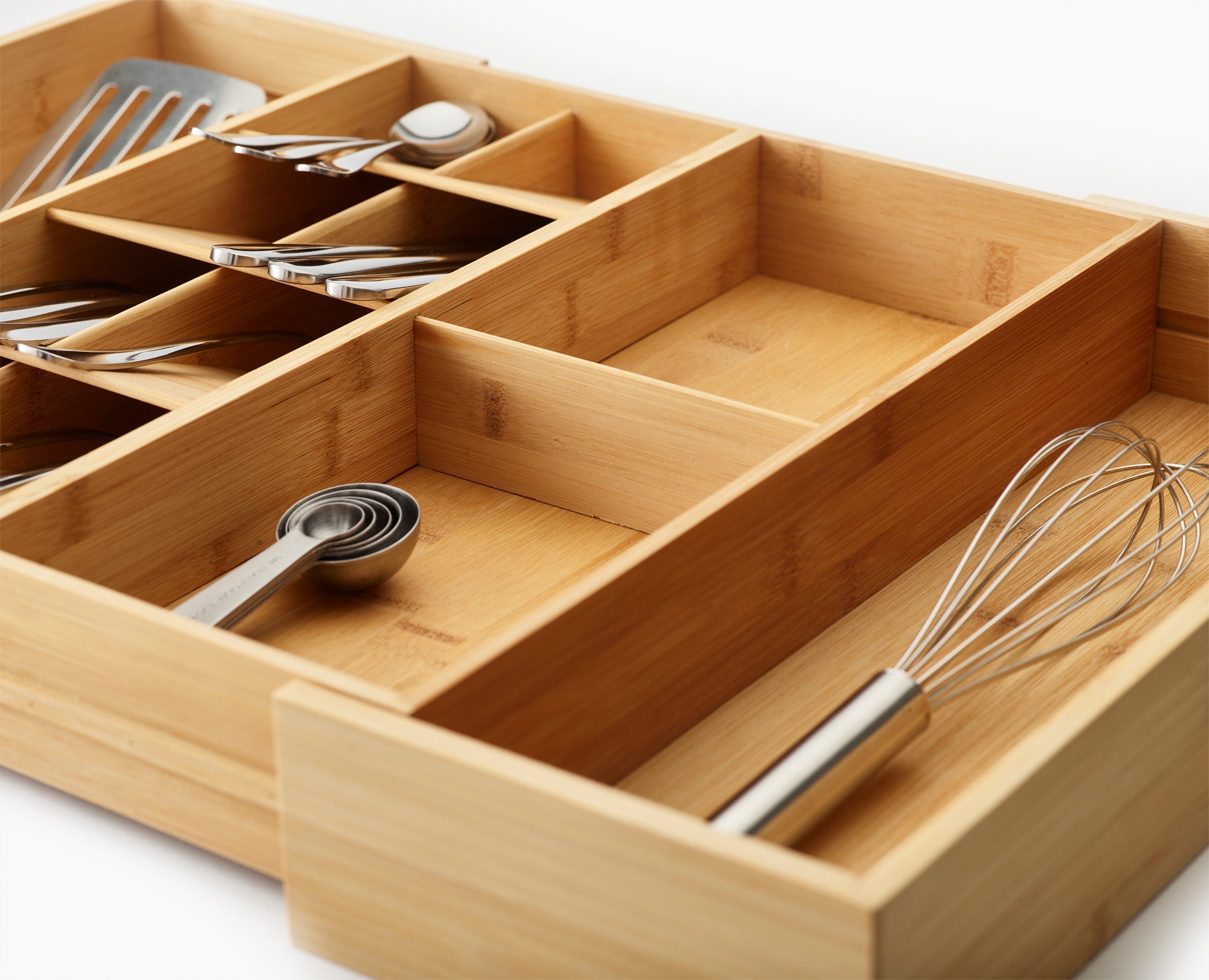 Joseph Joseph Drawerstore Bamboo Expandable Cutlery, Utensil &  Gadgets Organiser