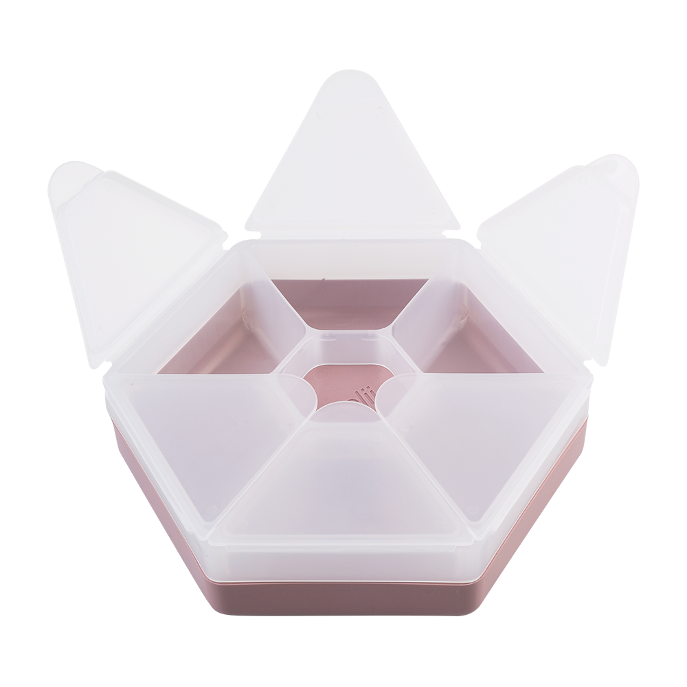 Melii Luxe Hexagon Snackle Box - Pink