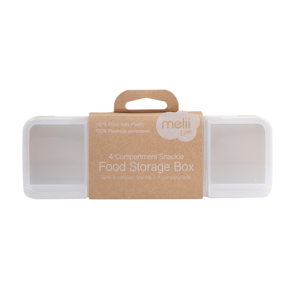 Melii Luxe 4 Compartment Snackle Box - Ivory