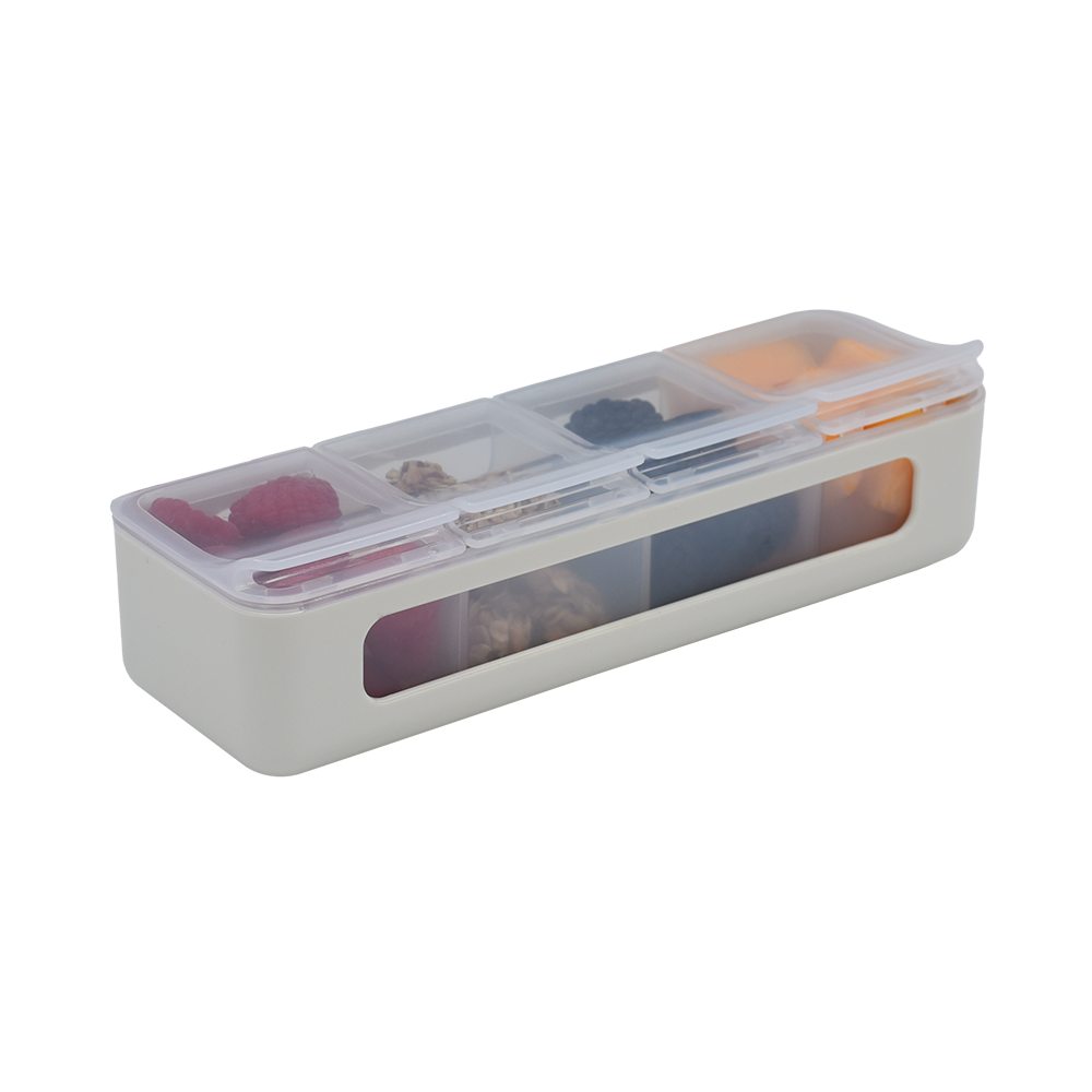 Melii Luxe 4 Compartment Snackle Box - Ivory