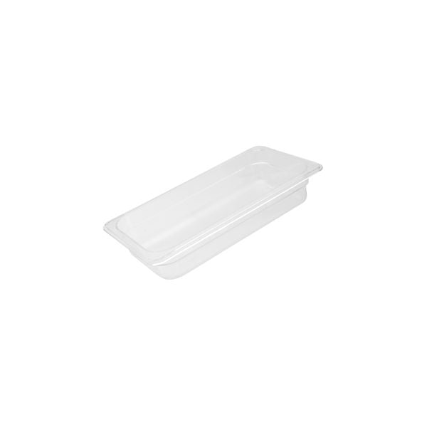 CaterRax 1/3 GN Clear Polycarbonate Food Pan (65mm D - 2.5lt)
