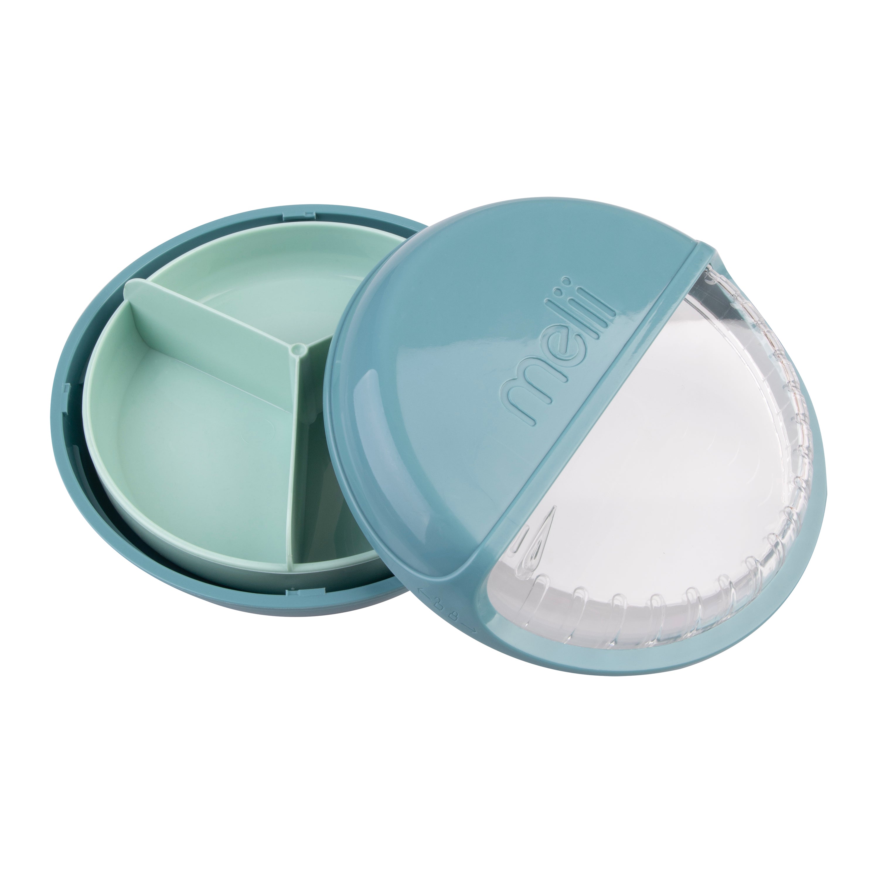 Melii Luxe Spin Snack Container - Blue