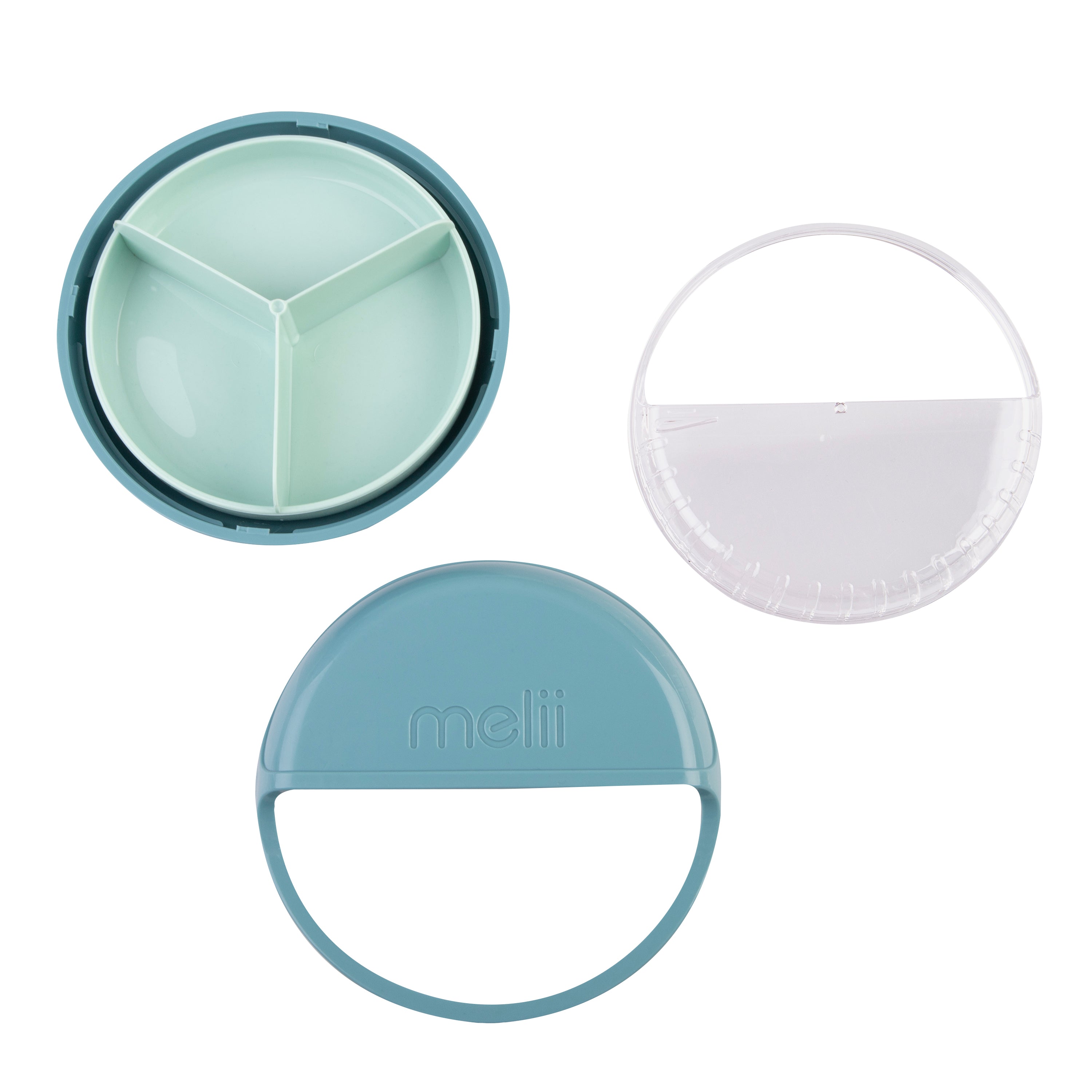 Melii Luxe Spin Snack Container - Blue