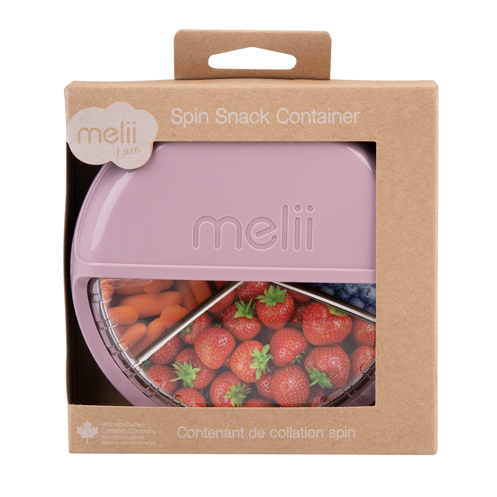 Melii Luxe Spin Snack Container - Pink