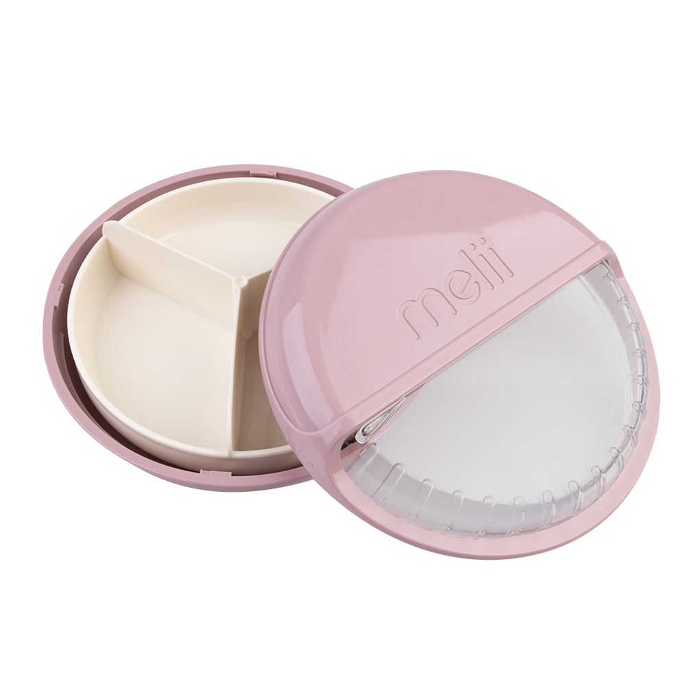 Melii Luxe Spin Snack Container - Pink
