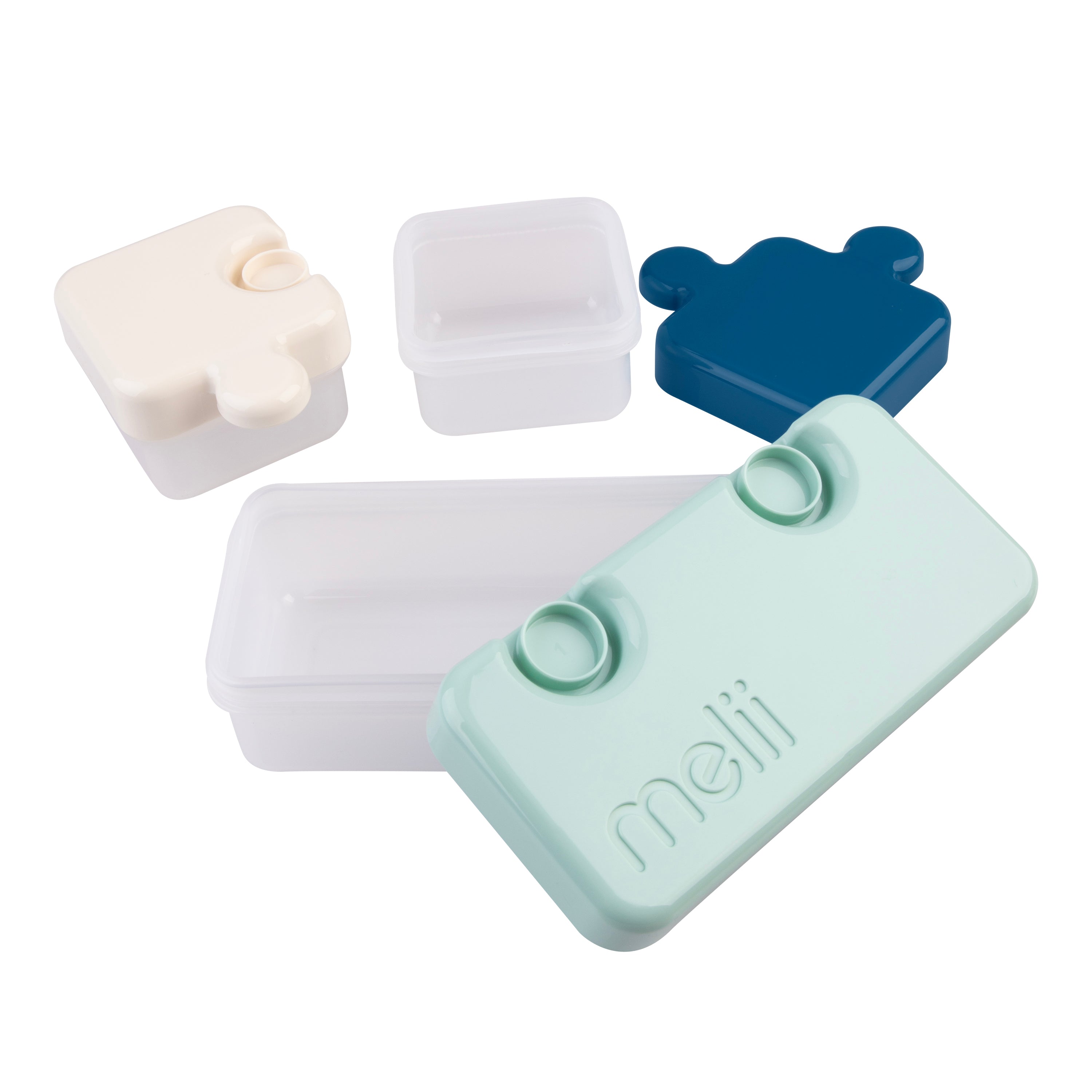 Melii Luxe Puzzle Food Container - Blue