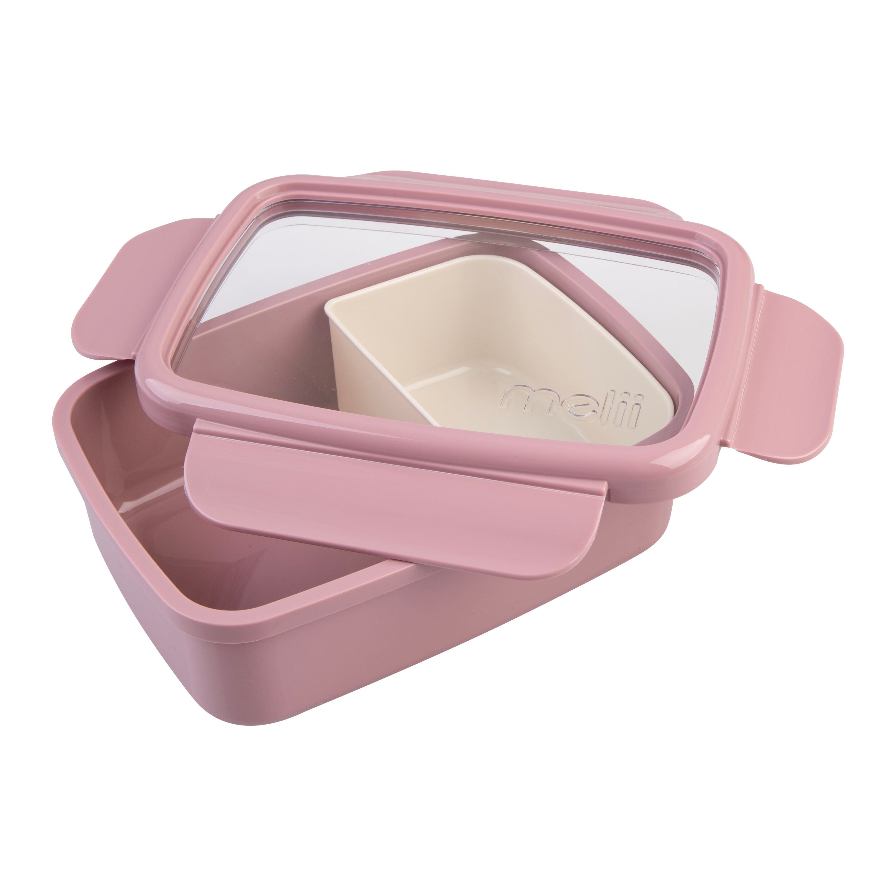 Melii Luxe Bento Box 880ml - Pink & Ivory