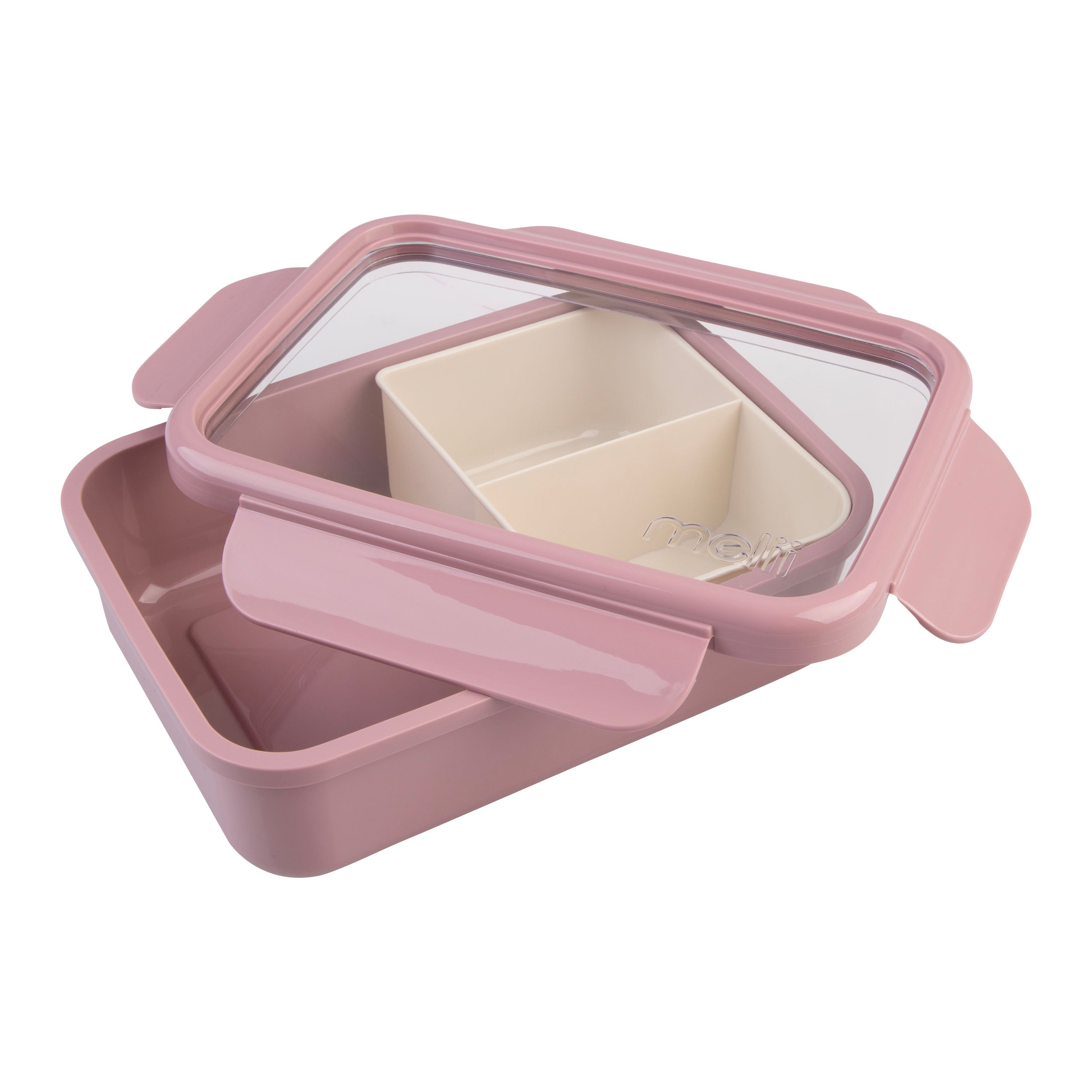 Melii Luxe Bento Box 1.25L - Pink & Ivory