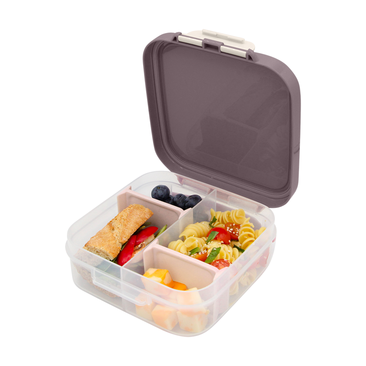 Melii Luxe Mini Lunch Box with Handle Pink & Ivory