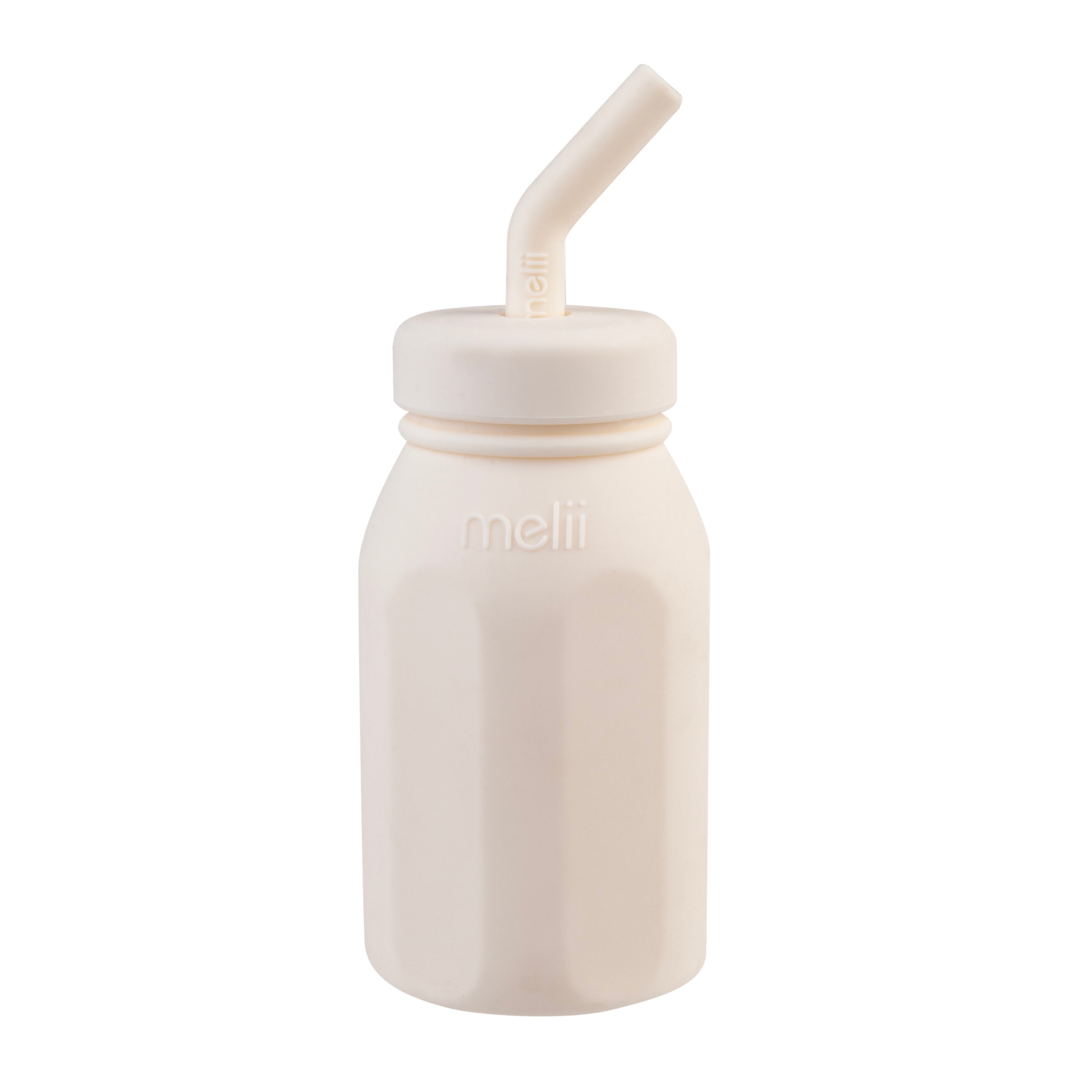 Melii Luxe Silicone Straw Bottle - Ivory