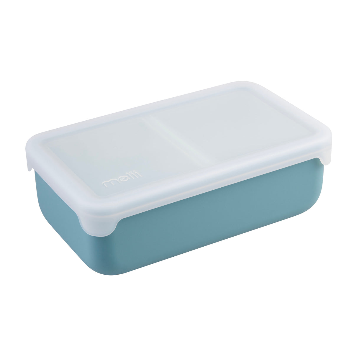 Melii Luxe Silicone Bento Box with Silicone Dividers 700ml - Blue & Mint