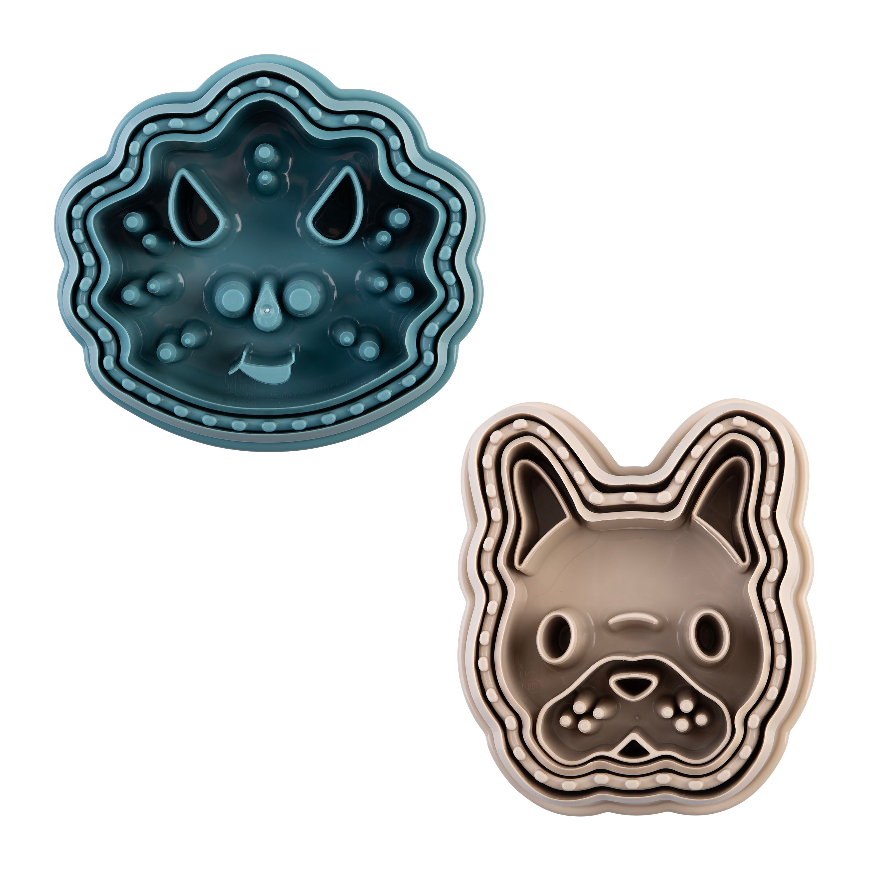 Melii Luxe 3-in-1 Sandwich Cutters Set of 2 Dinosaur & Bulldog