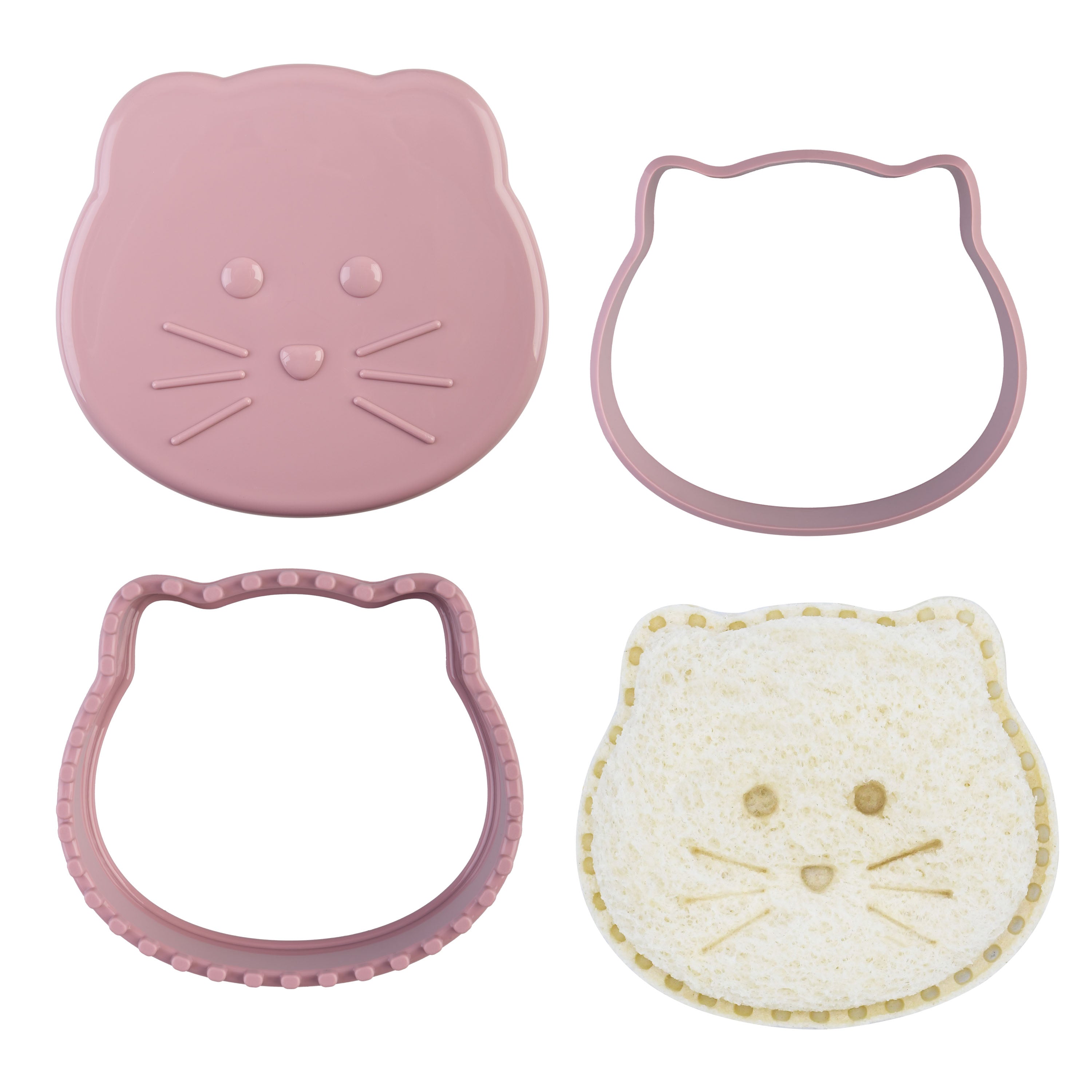 Melii Luxe 3-in-1 Sandwich Cutters Set of 2 Unicorn & Cat