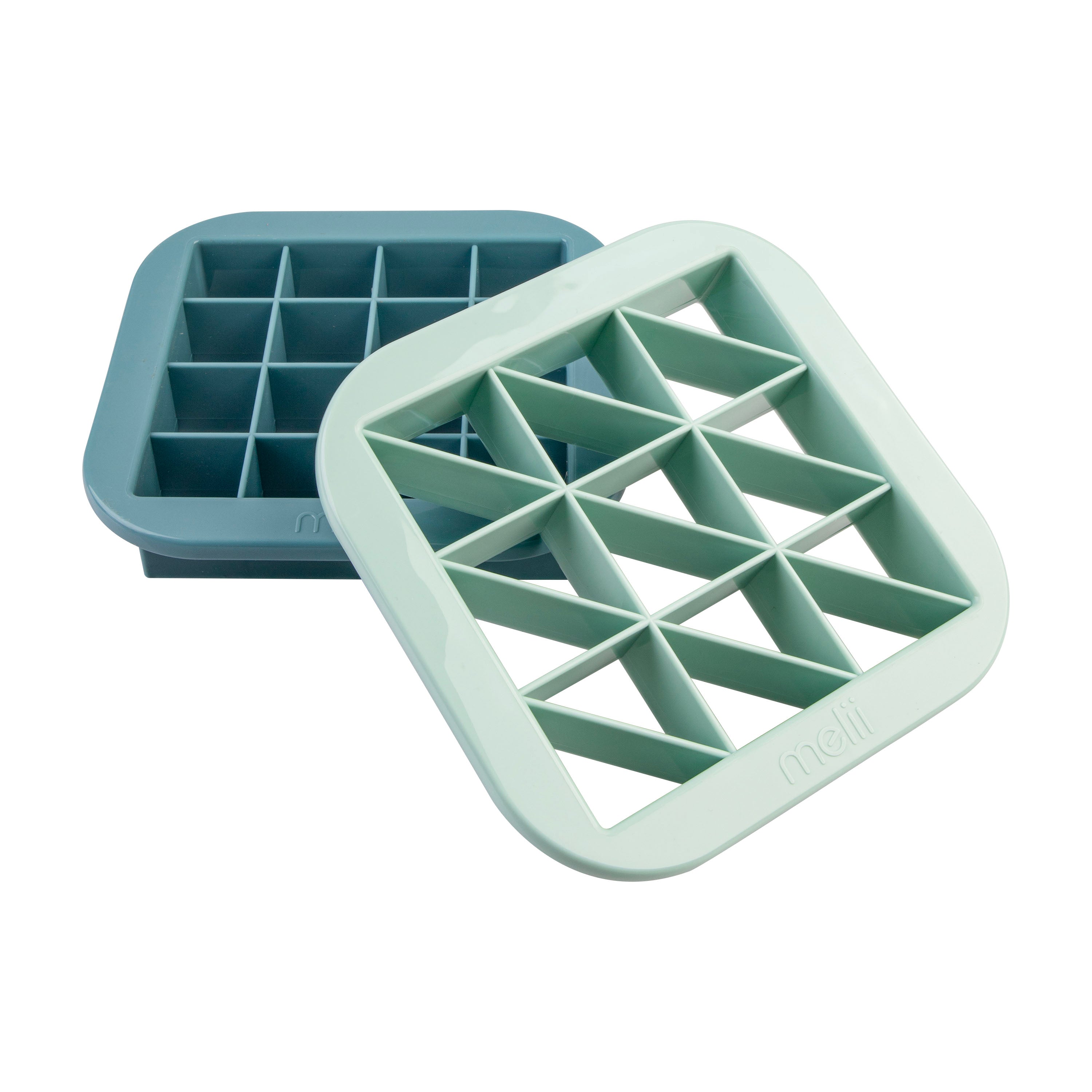 Melii Luxe Bite Size Sandwich Cutters Set of 2 - Blue & Mint