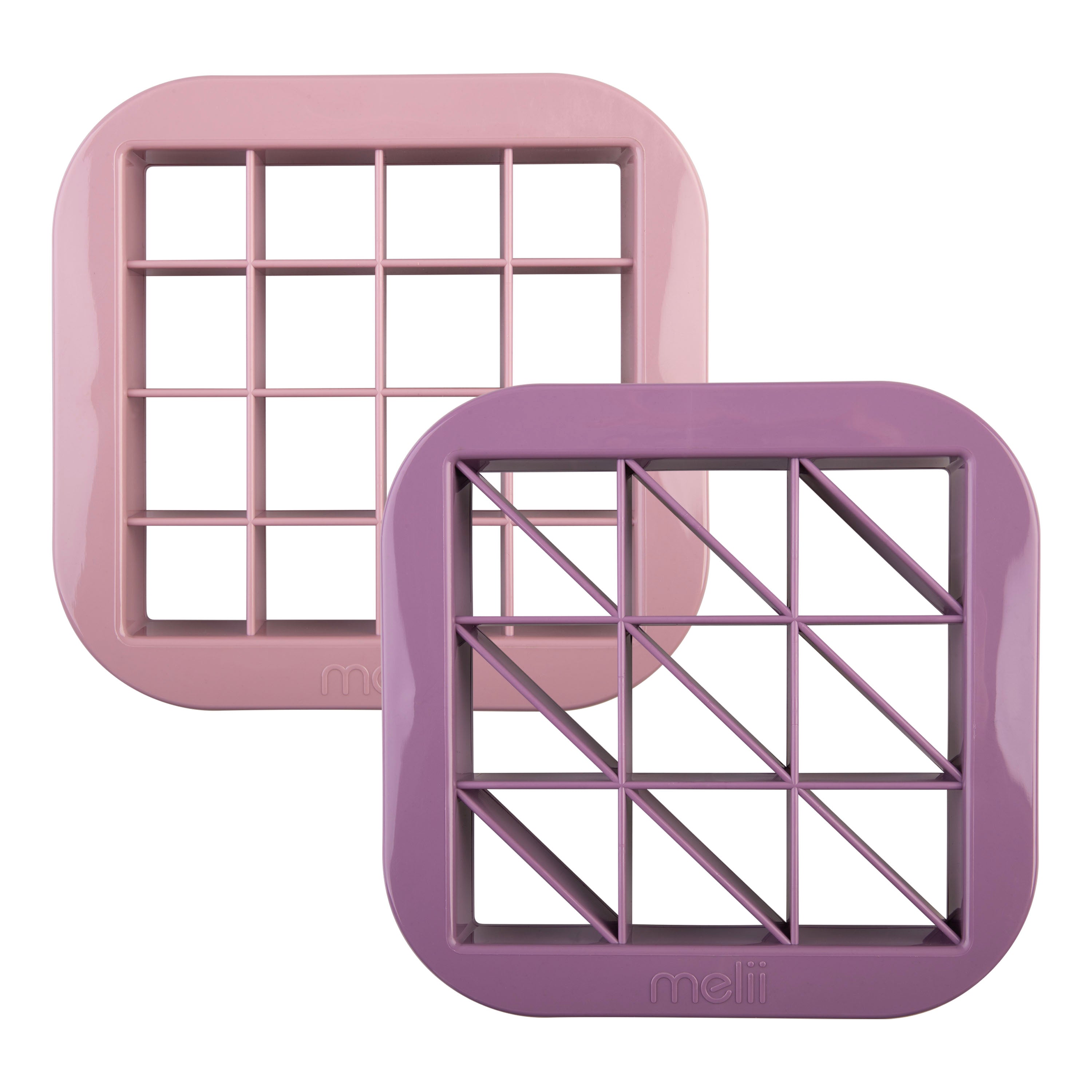 Melii Luxe Bite Size Sandwich Cutters Set of 2 - Pink & Purple