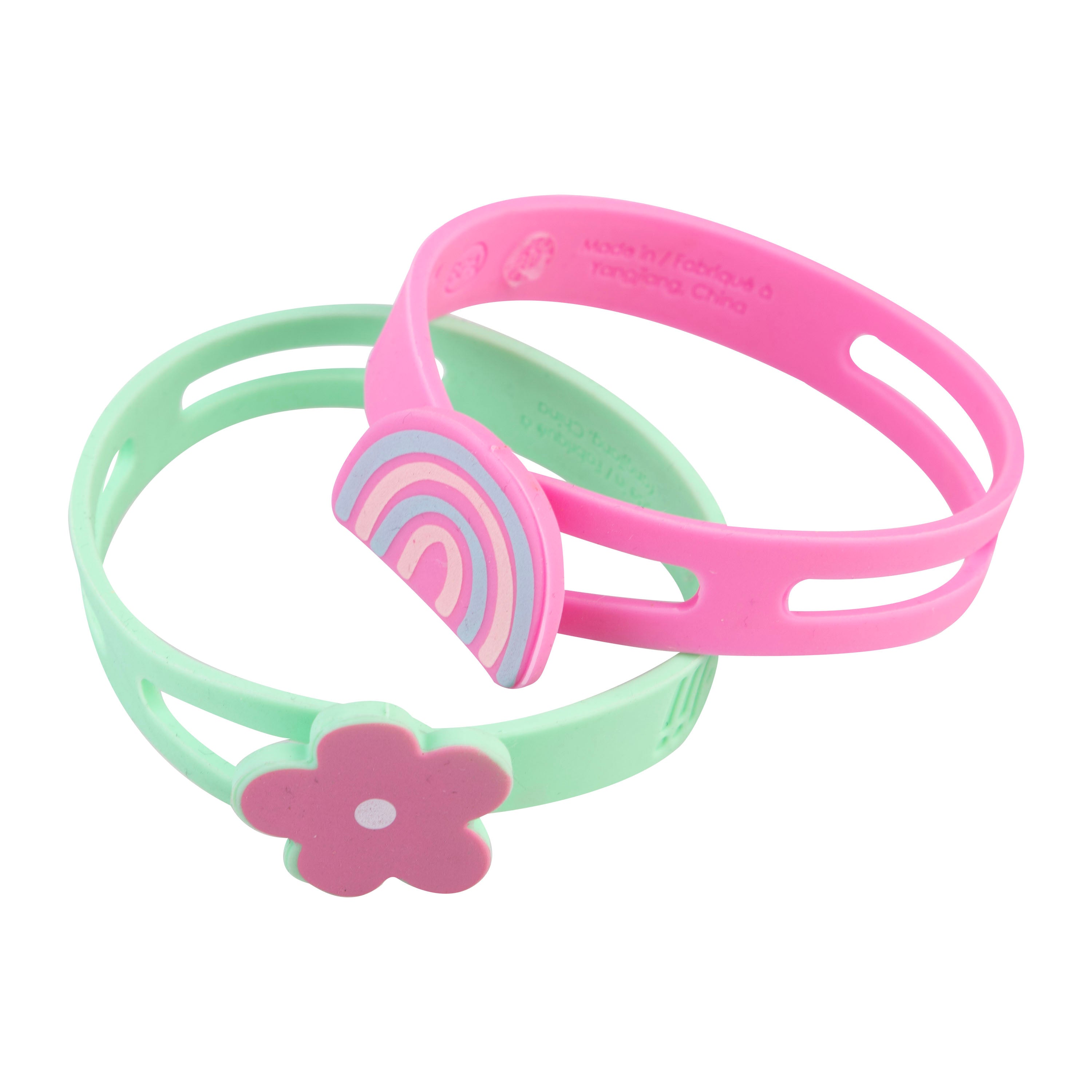Melii Luxe Silicone Wrap Bands Set of 6 Flower, Heart & Rainbow