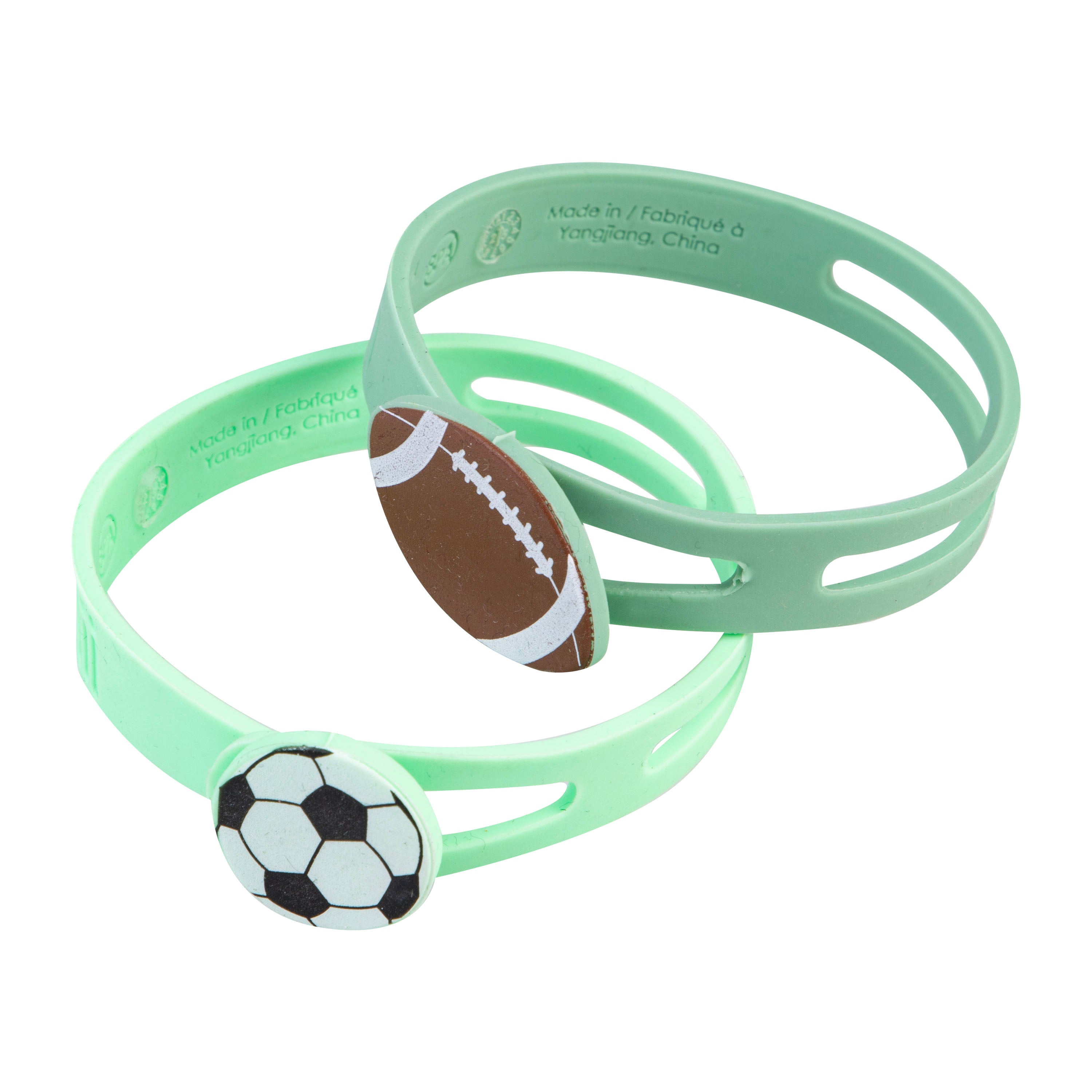 Melii Luxe Silicone Wrap Bands Set of 6 Sports Balls