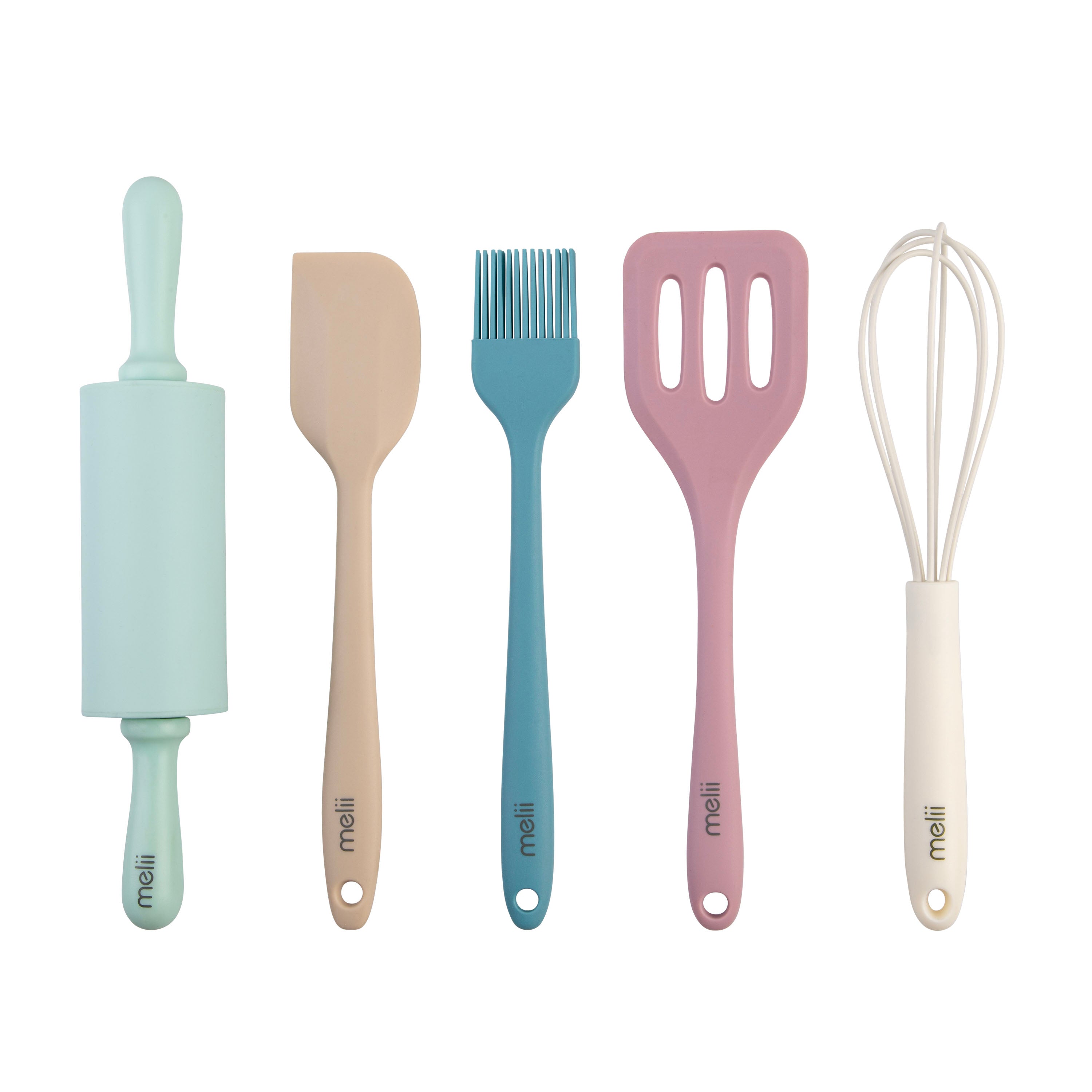 Melii Luxe 5 Piece Mini Baking Tool Set Assorted Colours