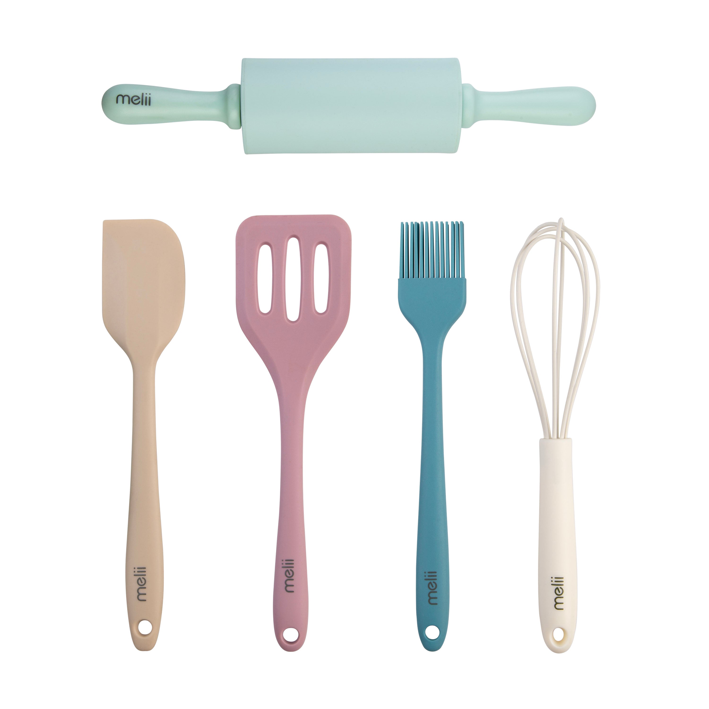 Melii Luxe 5 Piece Mini Baking Tool Set Assorted Colours
