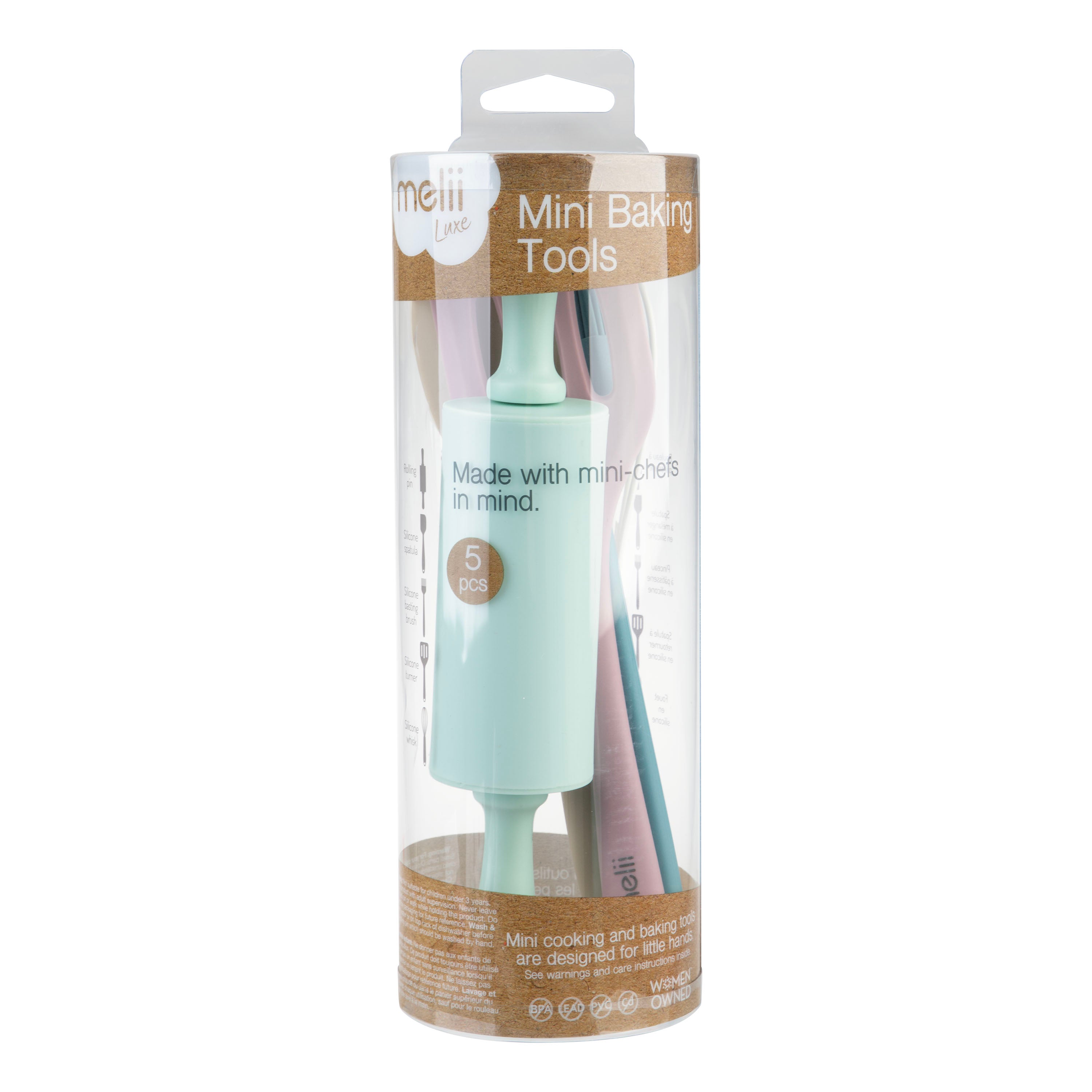 Melii Luxe 5 Piece Mini Baking Tool Set Assorted Colours