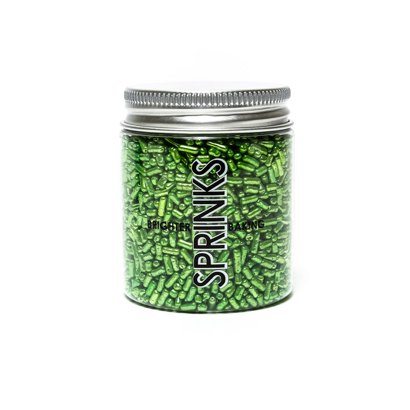 Sprinks Metallic Jimmies Green 1mm 75g
