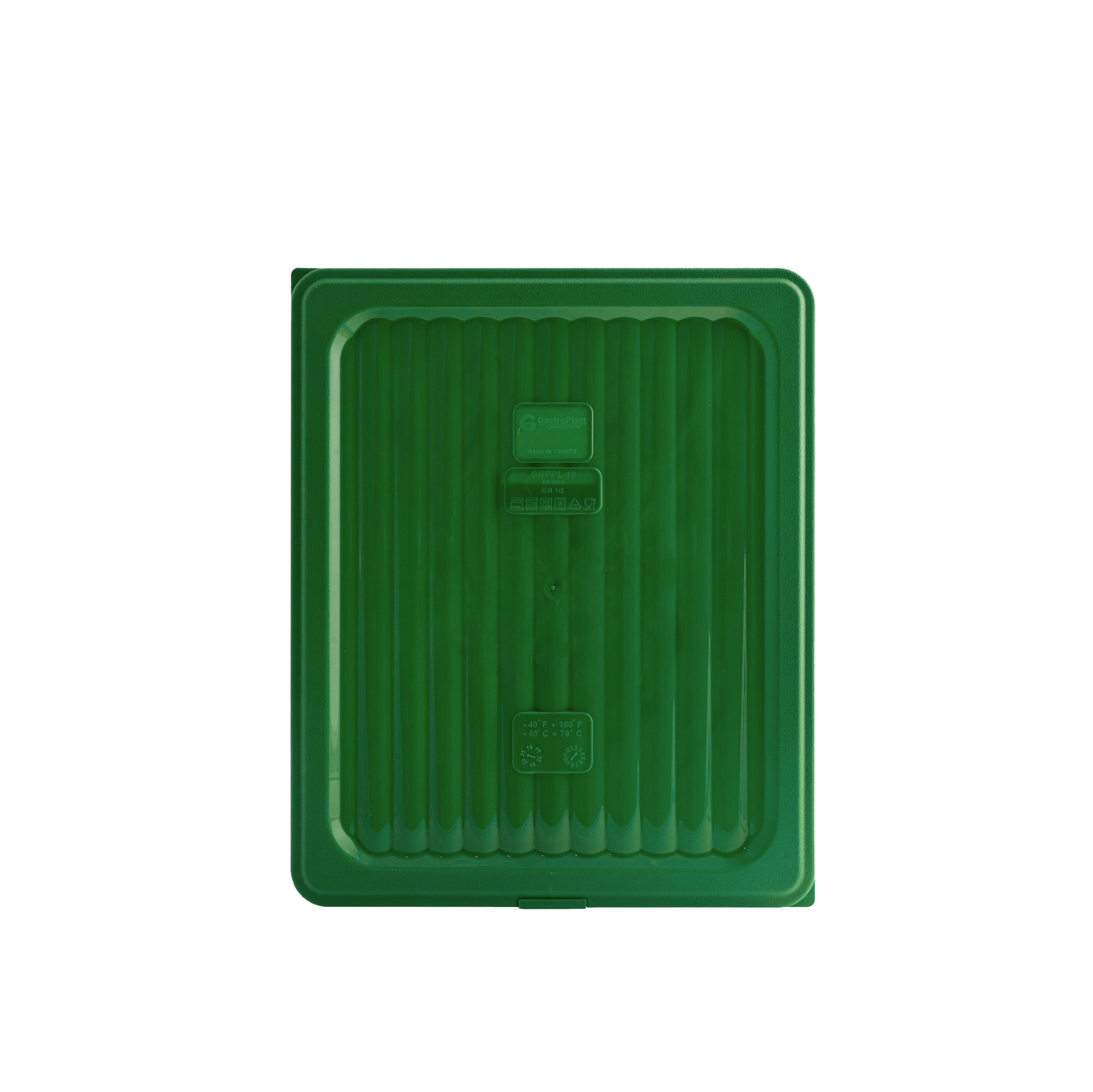GastroPlast 1/2 GN Food Pan Cover - Polypropylene (Green)