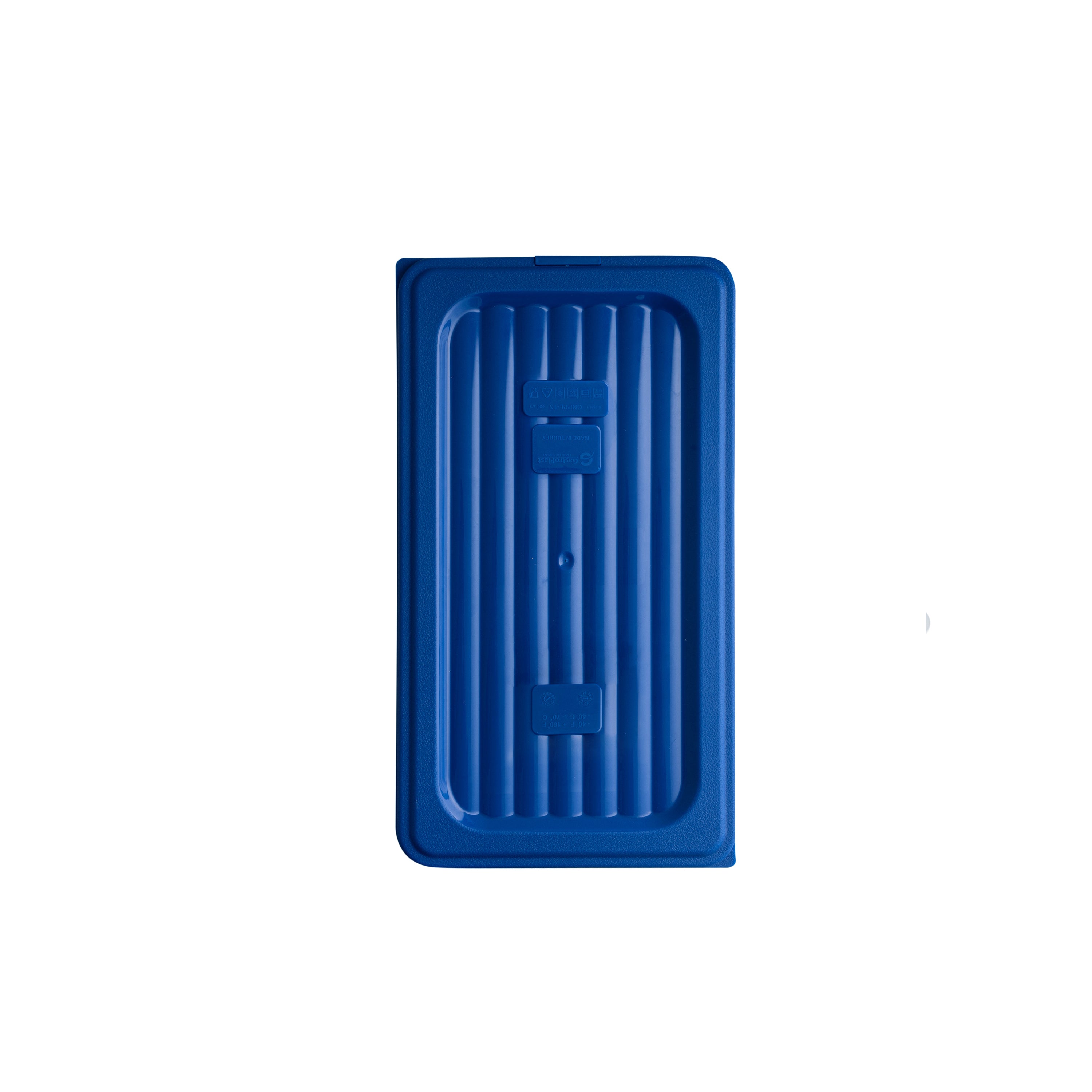 GastroPlast 1/3 GN Food Pan Cover - Polypropylene (Blue)