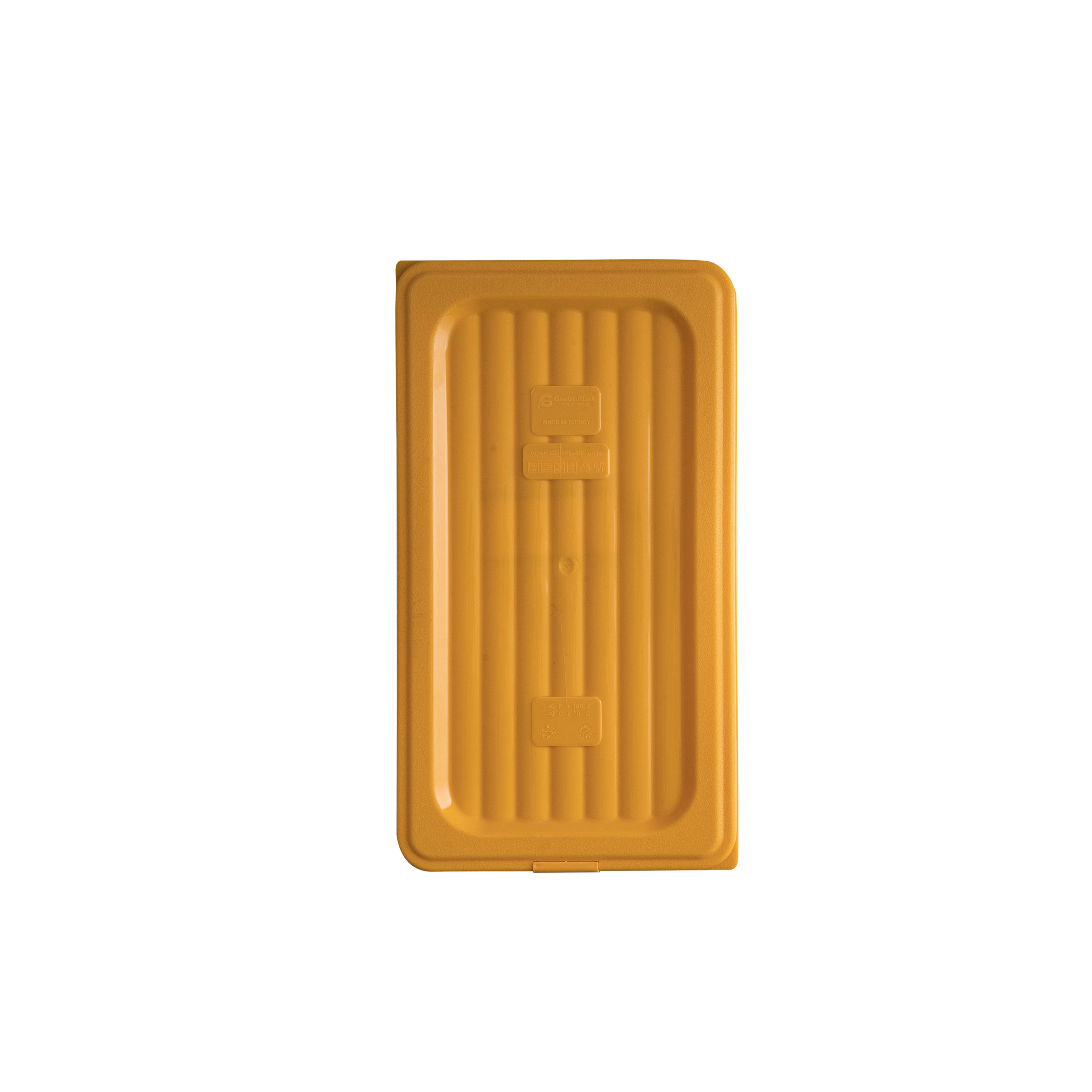 GastroPlast 1/3 GN Food Pan Cover - Polypropylene (Yellow)