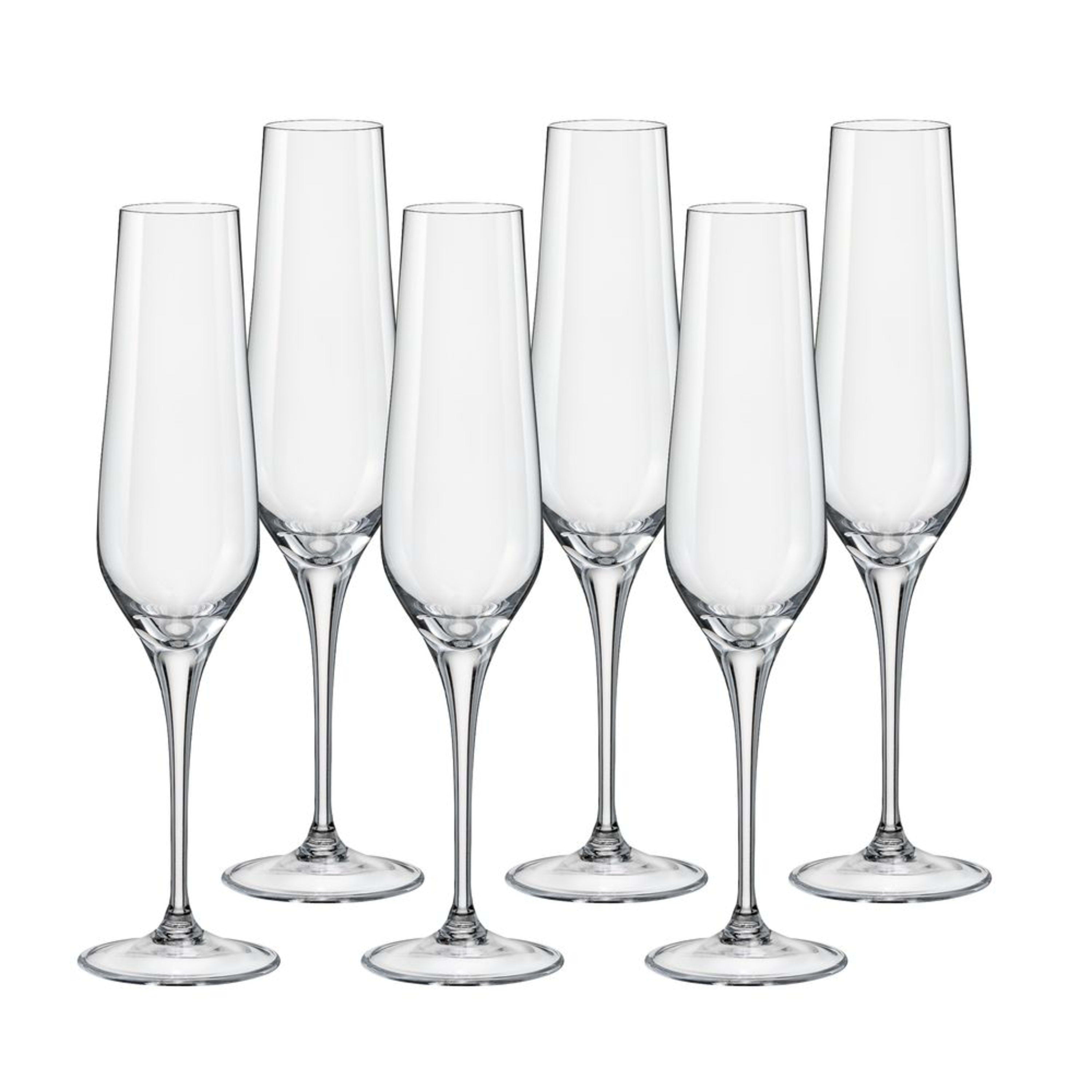 Bohemia Rebecca Champagne Flute 6 Piece Set 195ml