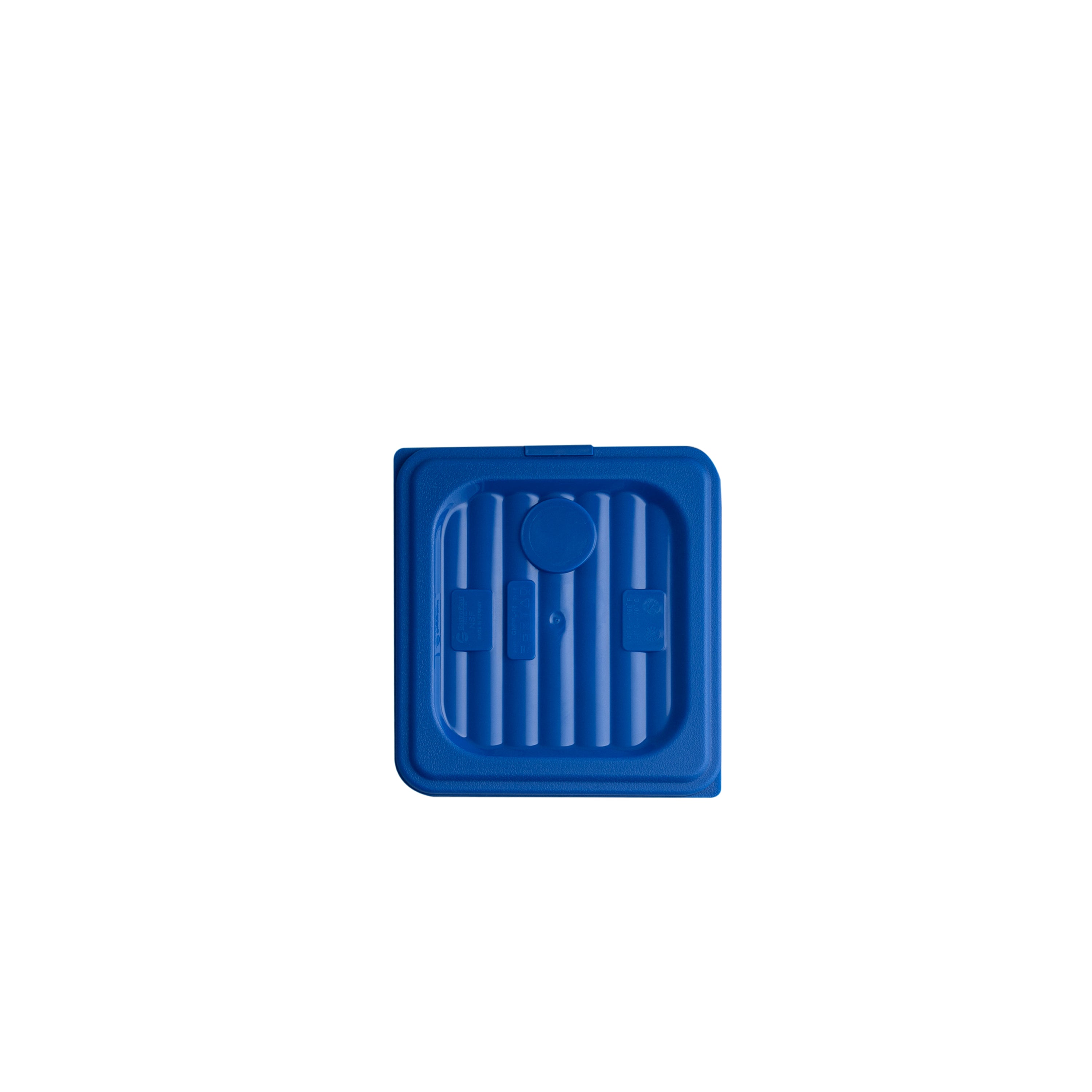 GastroPlast 1/6 GN Food Pan Cover - Polypropylene (Blue)