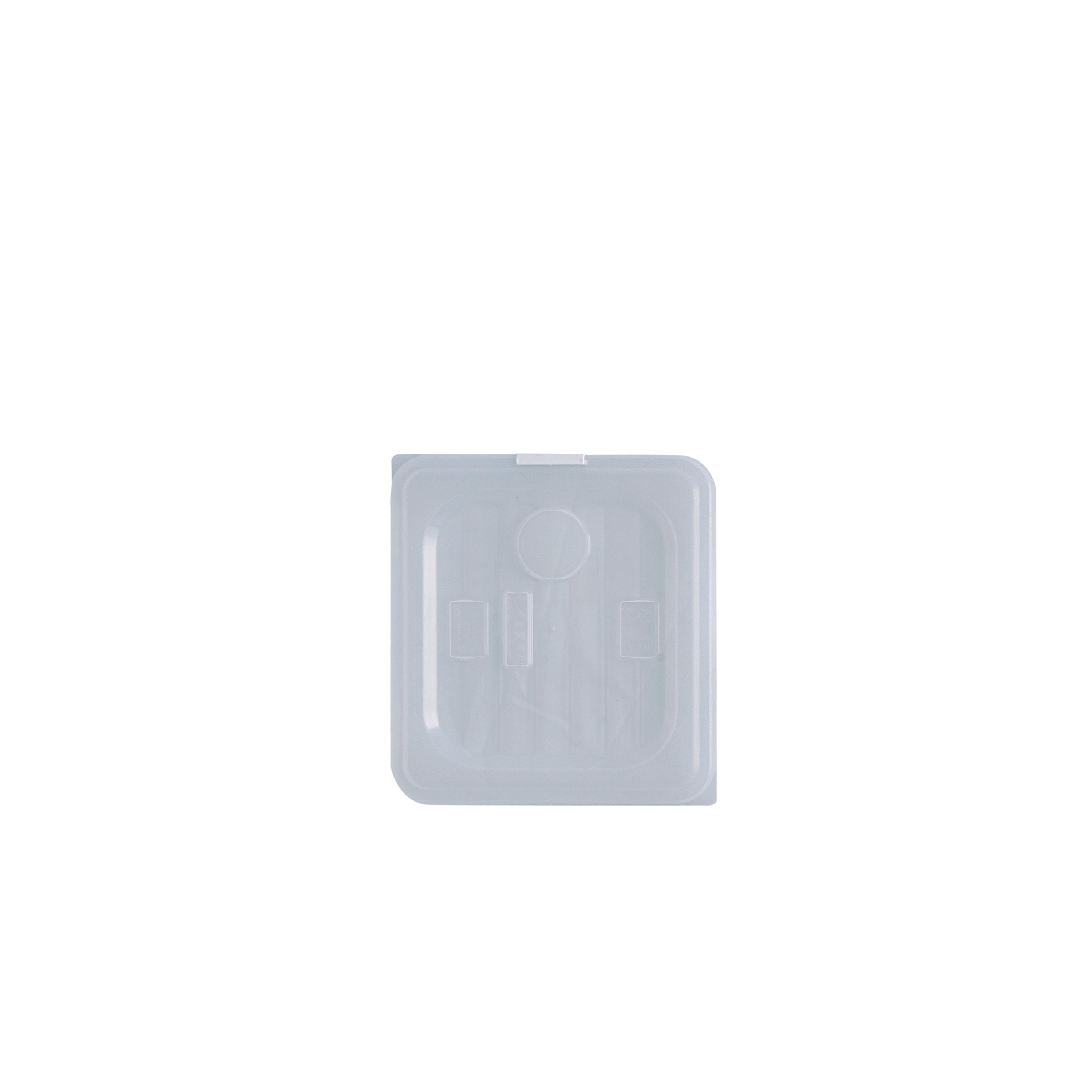 GastroPlast 1/6 GN Food Pan Cover - Polypropylene (Grey)