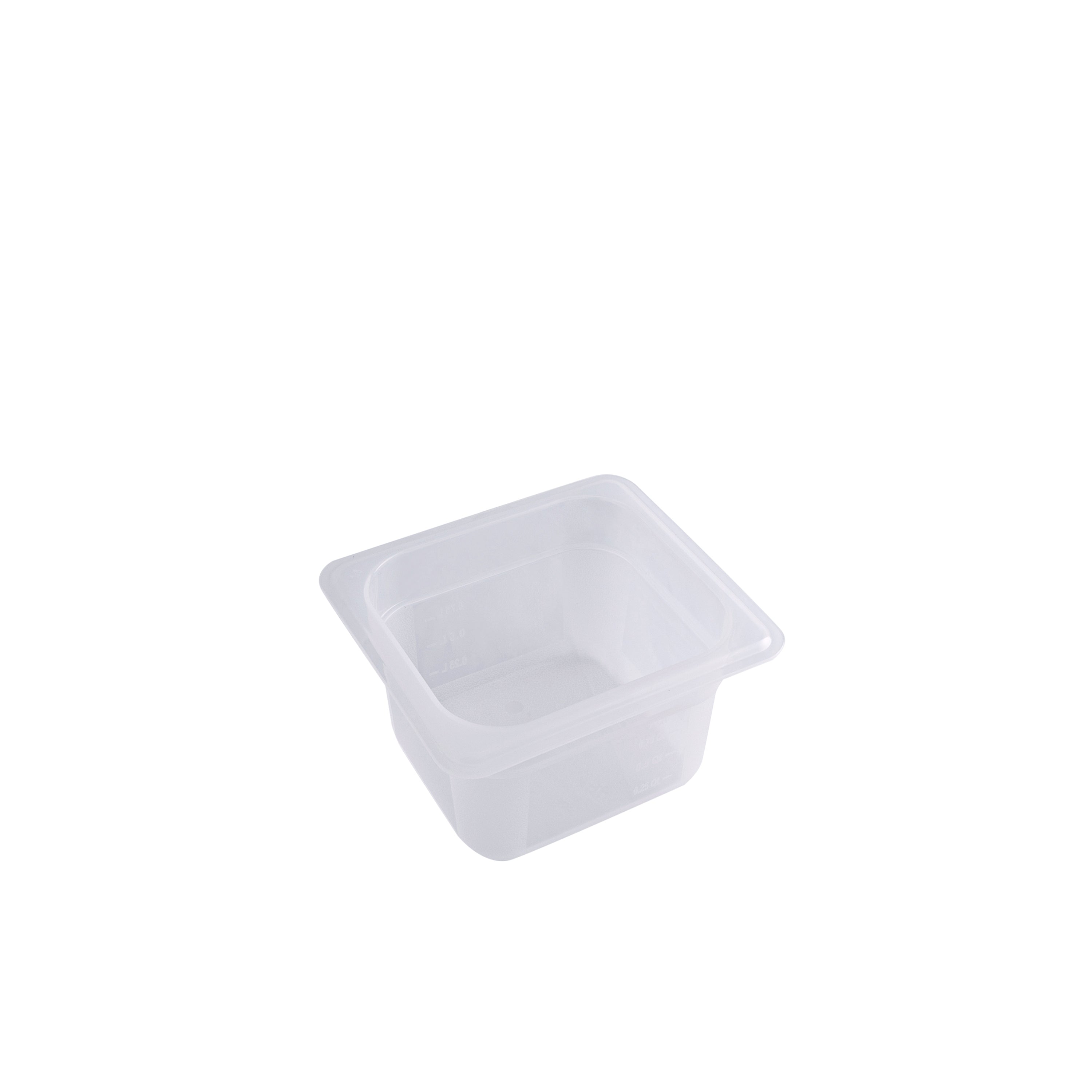 GastroPlast 1/6 GN Food Pan - Polypropylene (100mm - Grey)