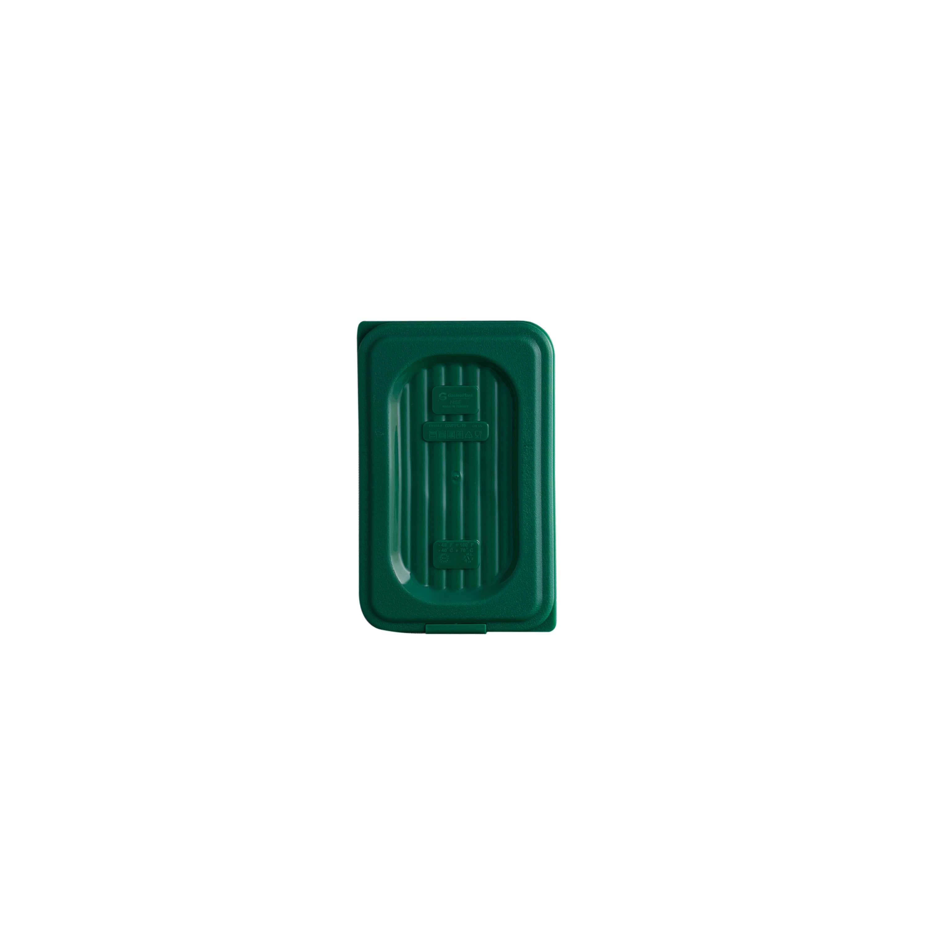 GastroPlast 1/9 GN Food Pan Cover - Polypropylene (Green)