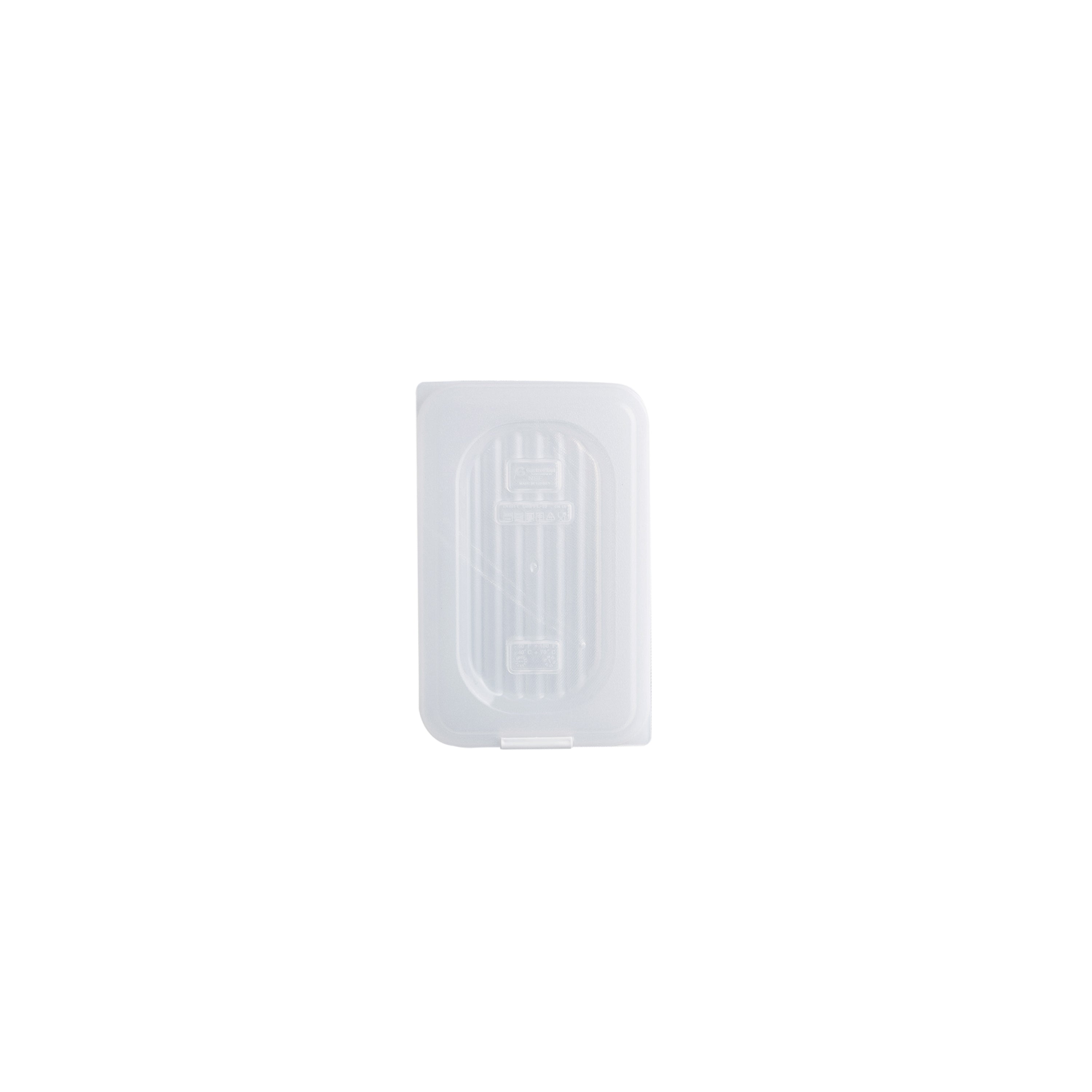 GastroPlast 1/9 GN Food Pan Cover - Polypropylene (Grey)