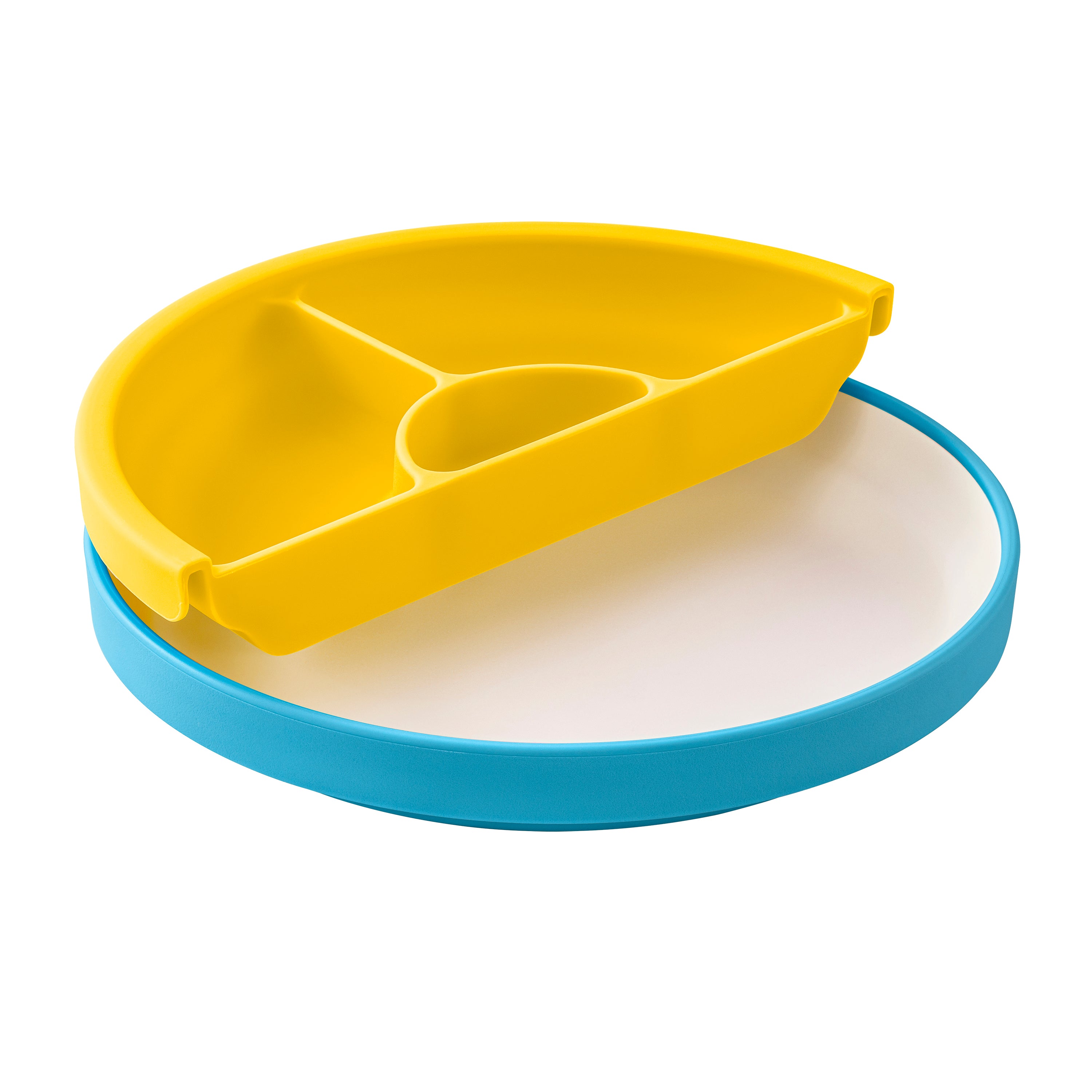Omie Toddler Plate (Plate & Divider) - Blue