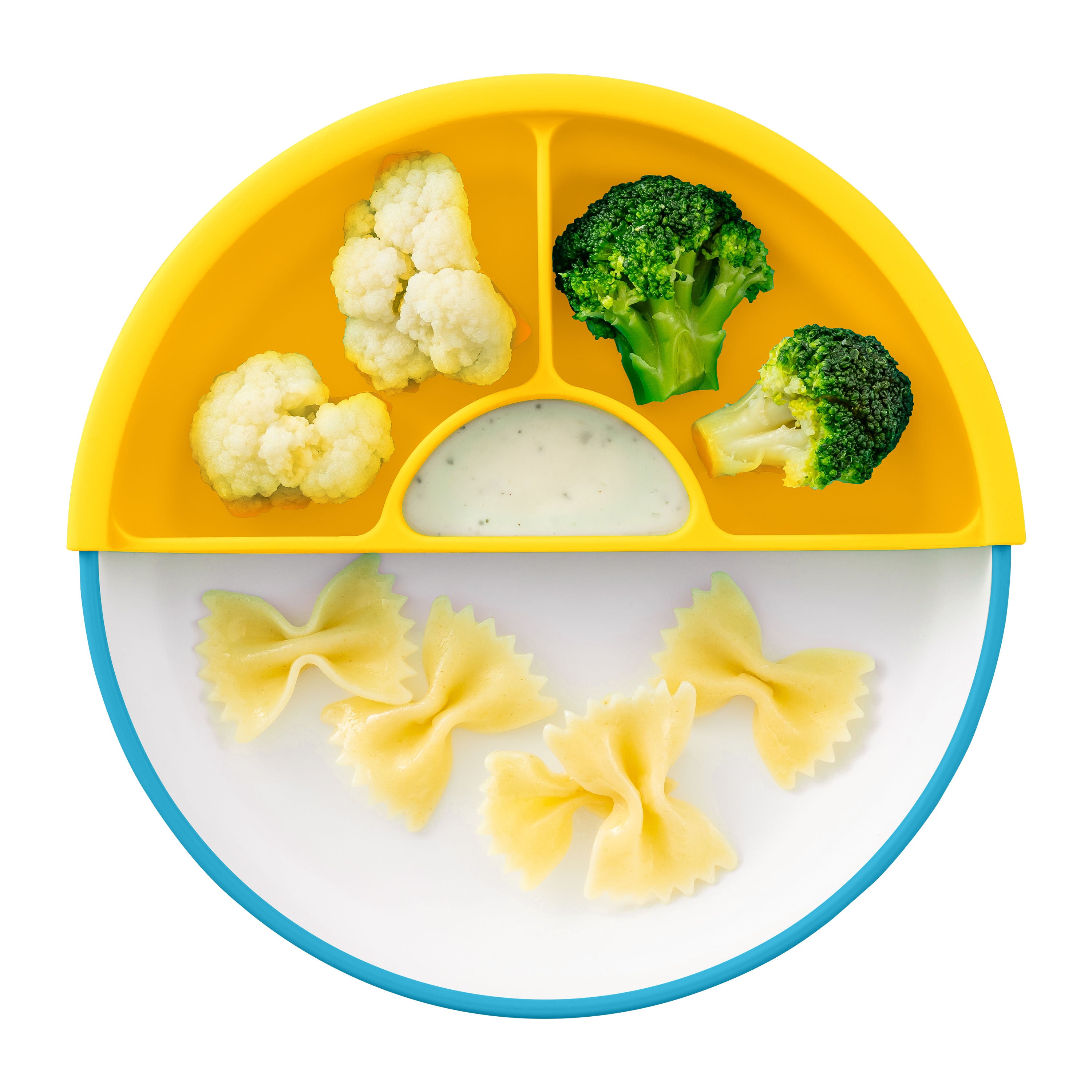 Omie Toddler Plate (Plate & Divider) - Blue