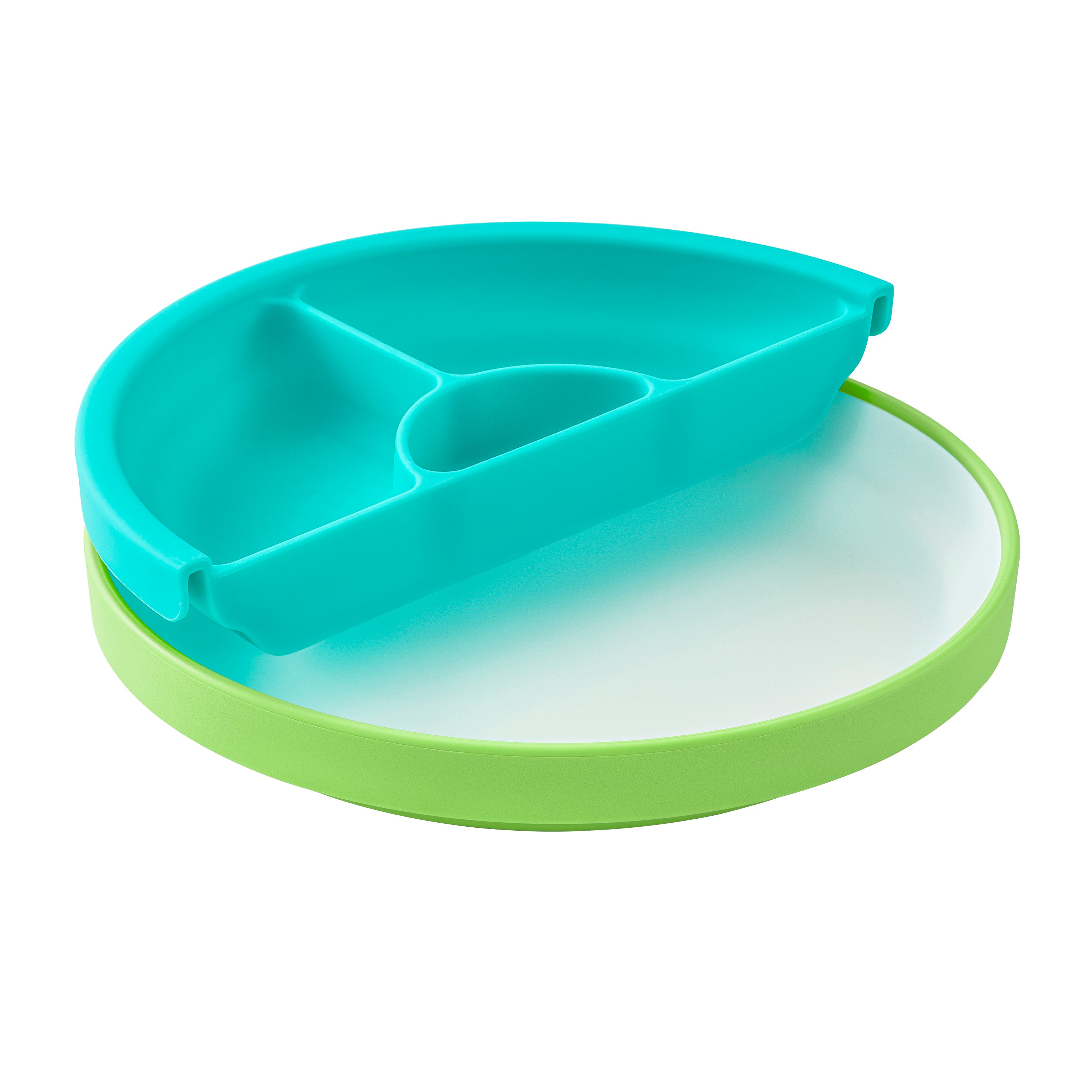 Omie Toddler Plate (Plate & Divider) - Green