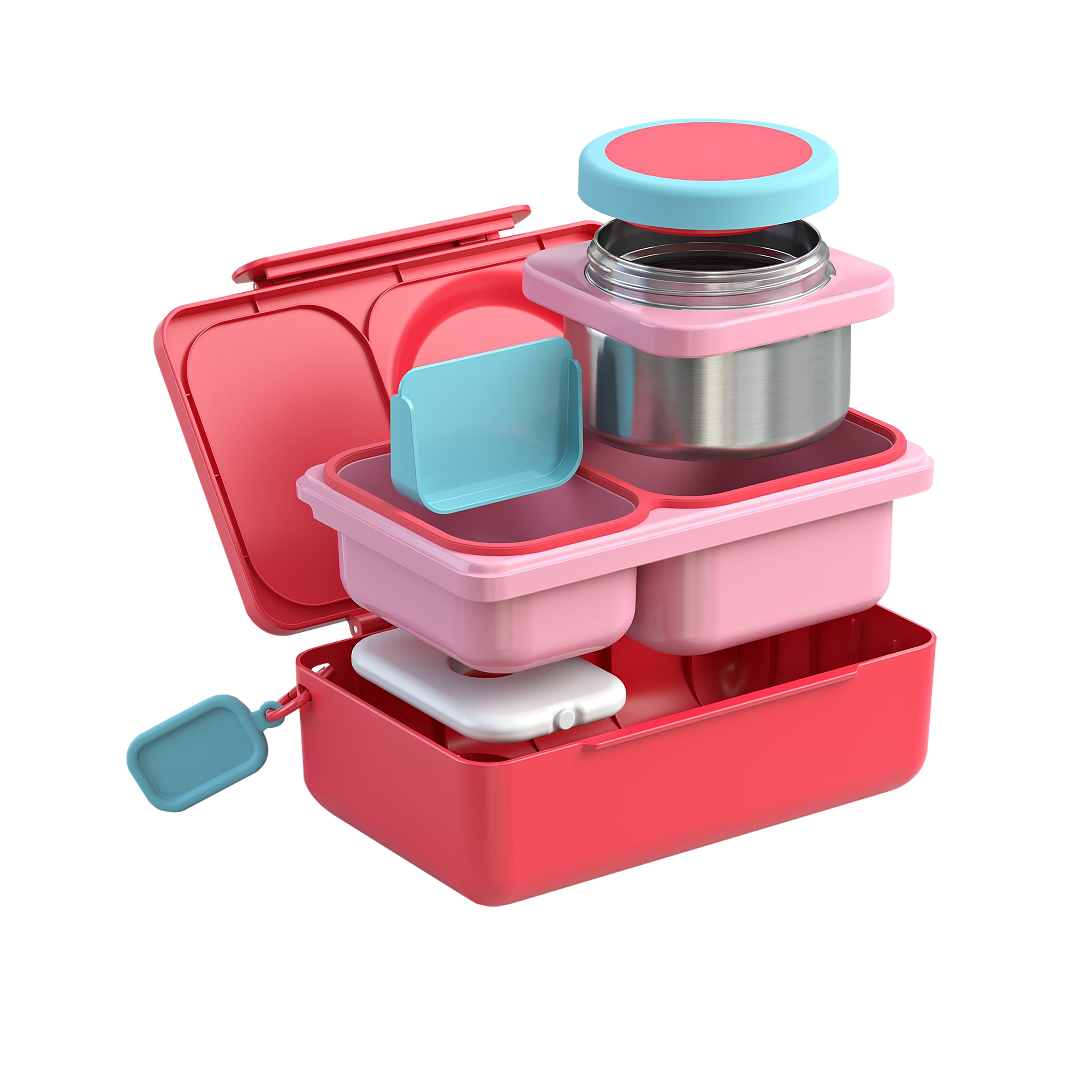 OmieBox UP Hot & Cold Bento Box - Cherry Pink