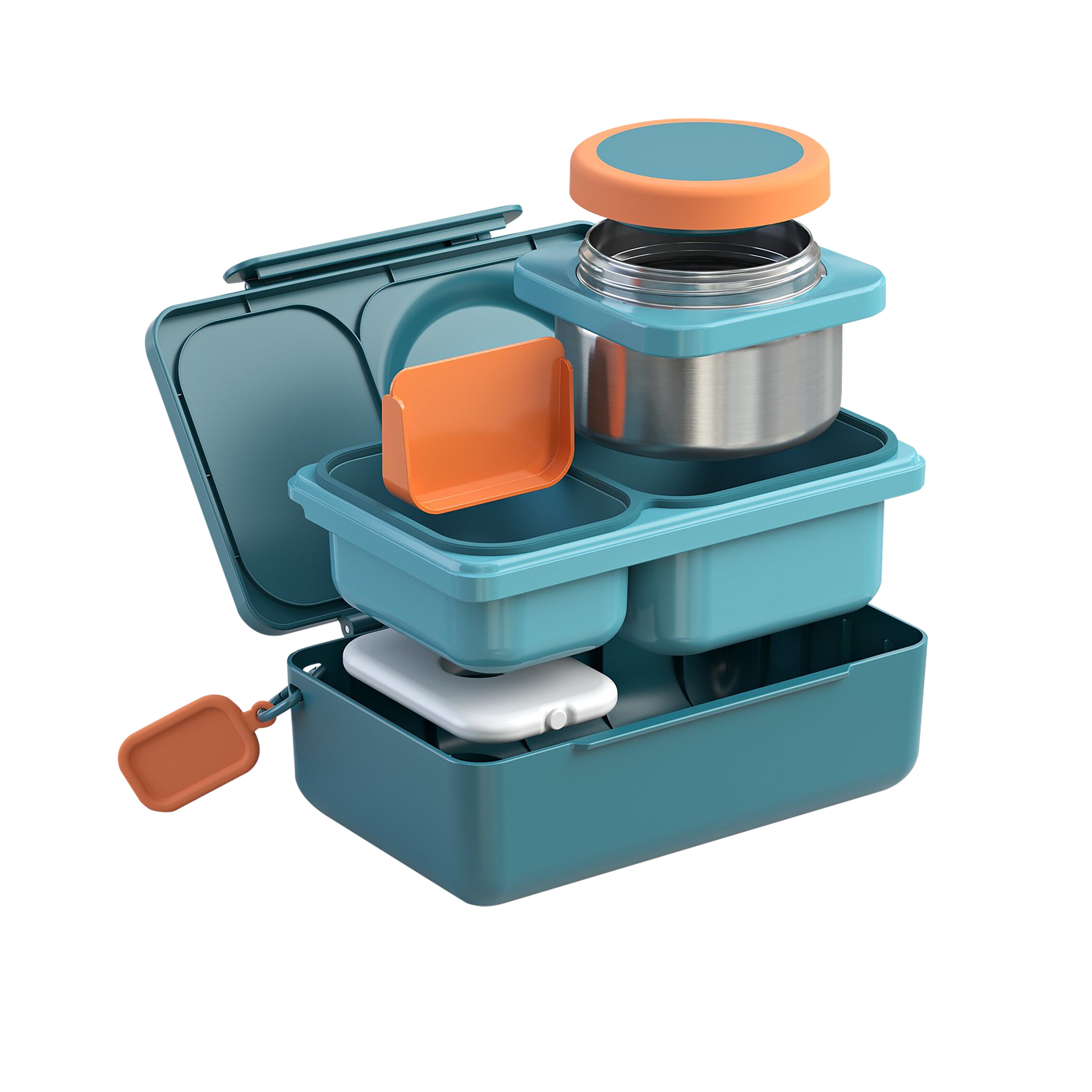 OmieBox UP Hot & Cold Bento Box - Teal Green