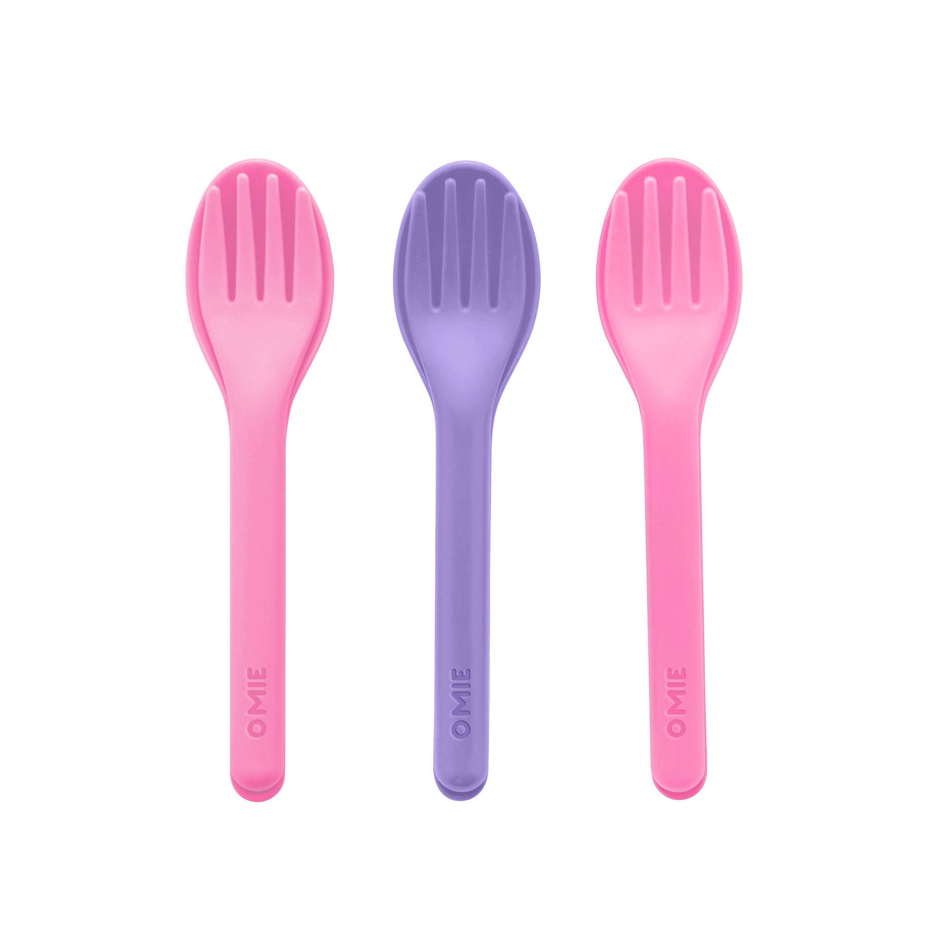 Omie 6 Piece Utensil Set - Pink/Purple