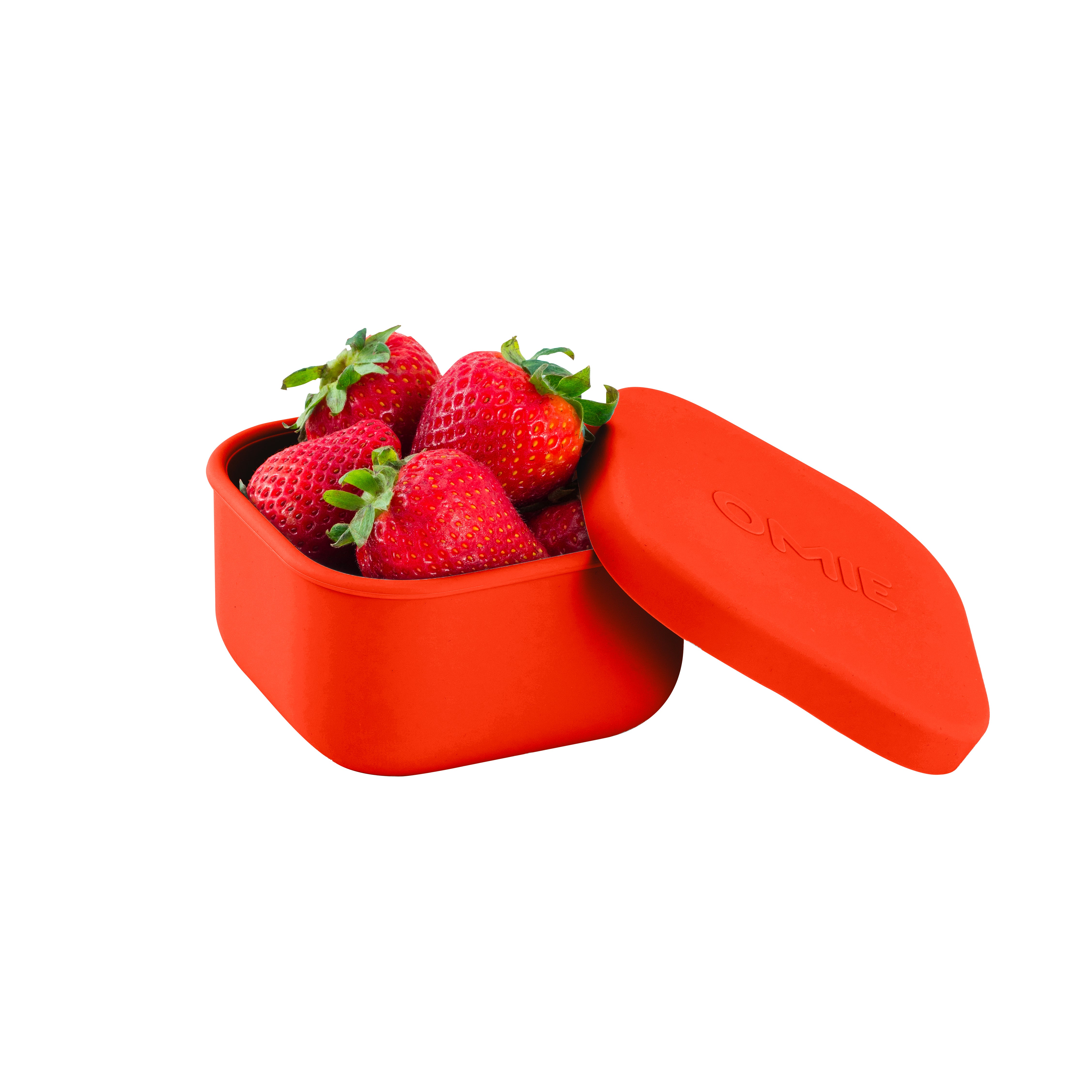 OmieSnack Silicone Container 280ml - Red