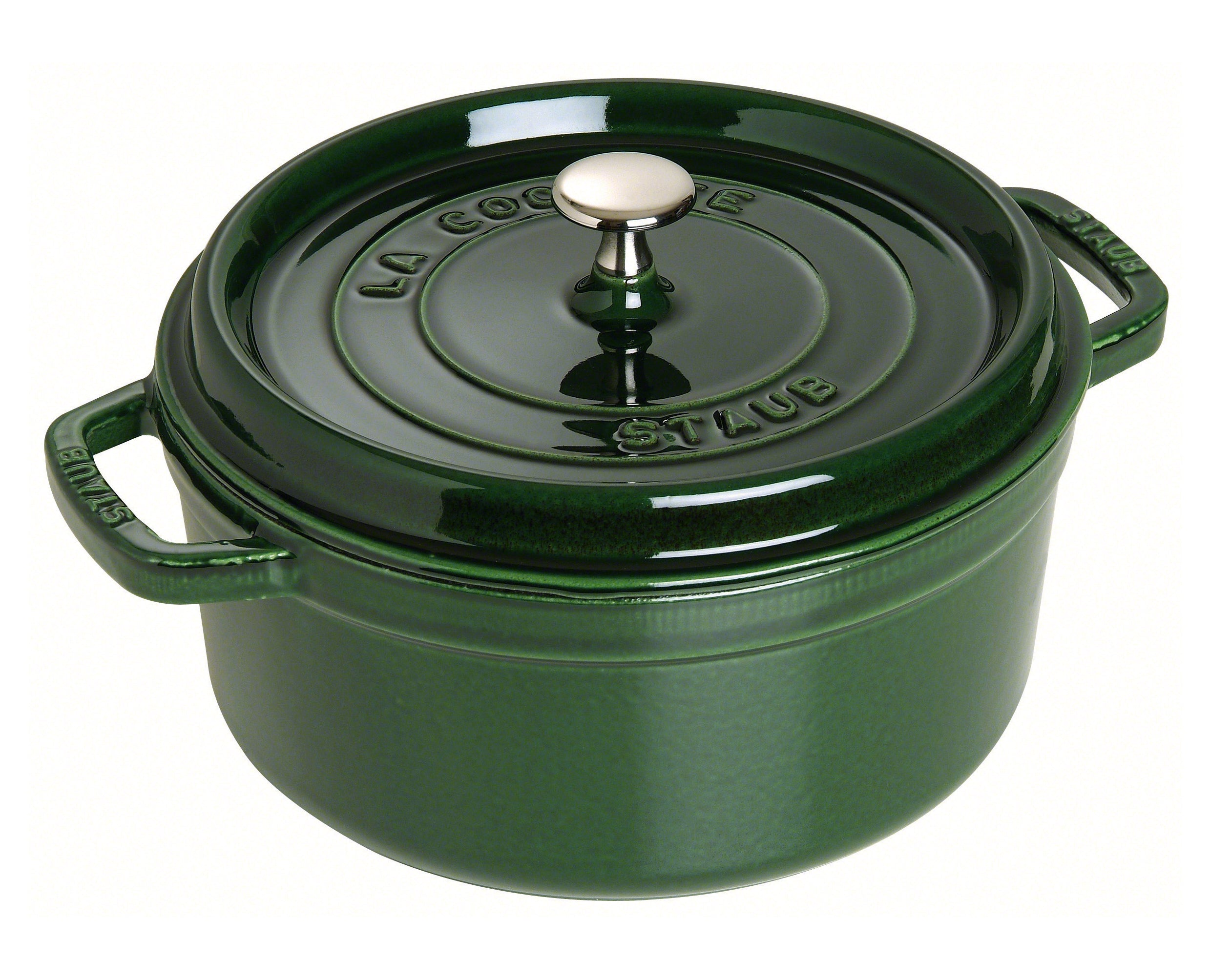 Staub Round Cocotte – 28cm Basil Green