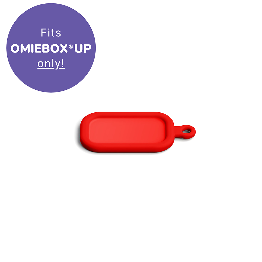 Omie Name Tag for OmieBox UP – Cosmic Blue (Red)