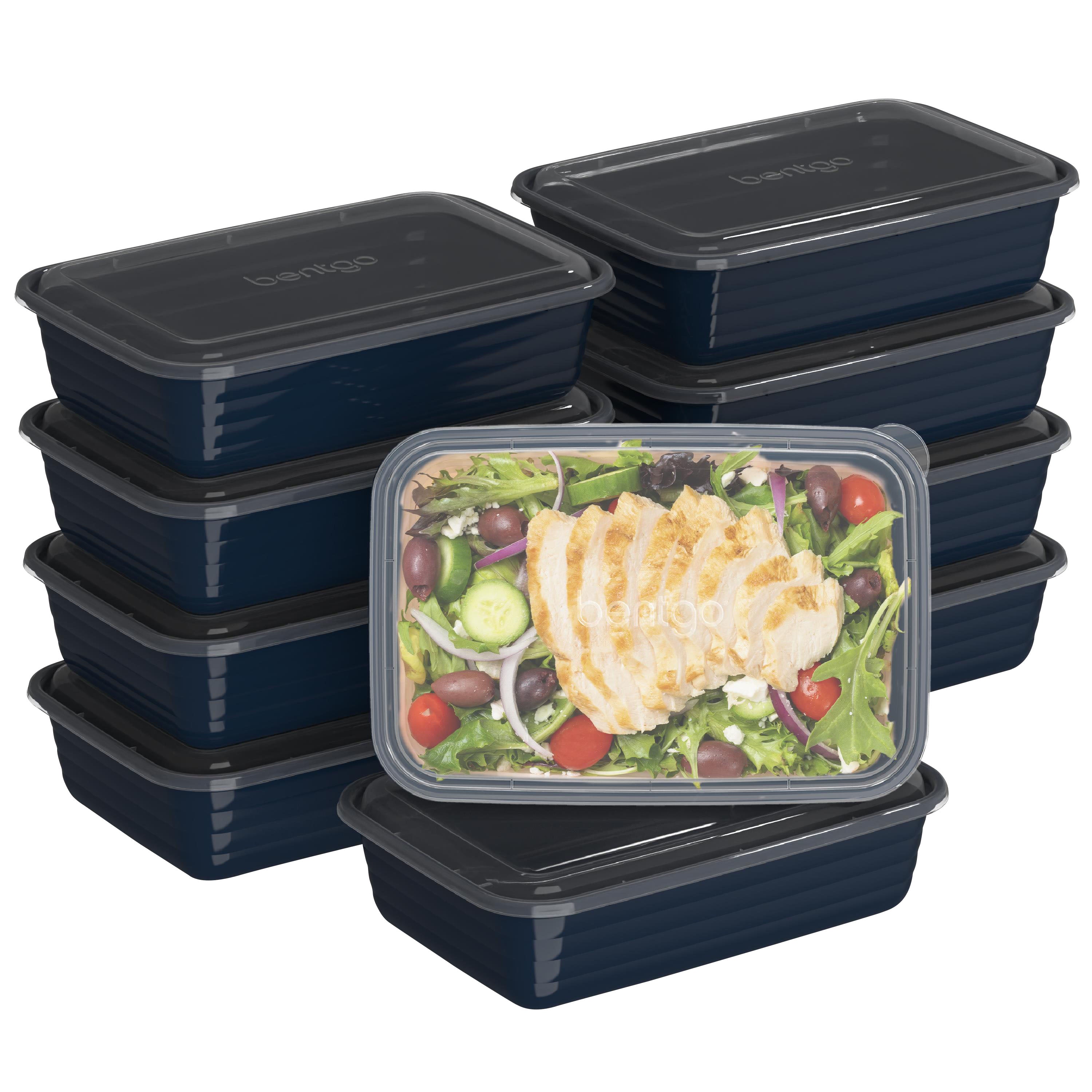 Bentgo Prep 1-Compartment Container 10 Pack – Navy Blue