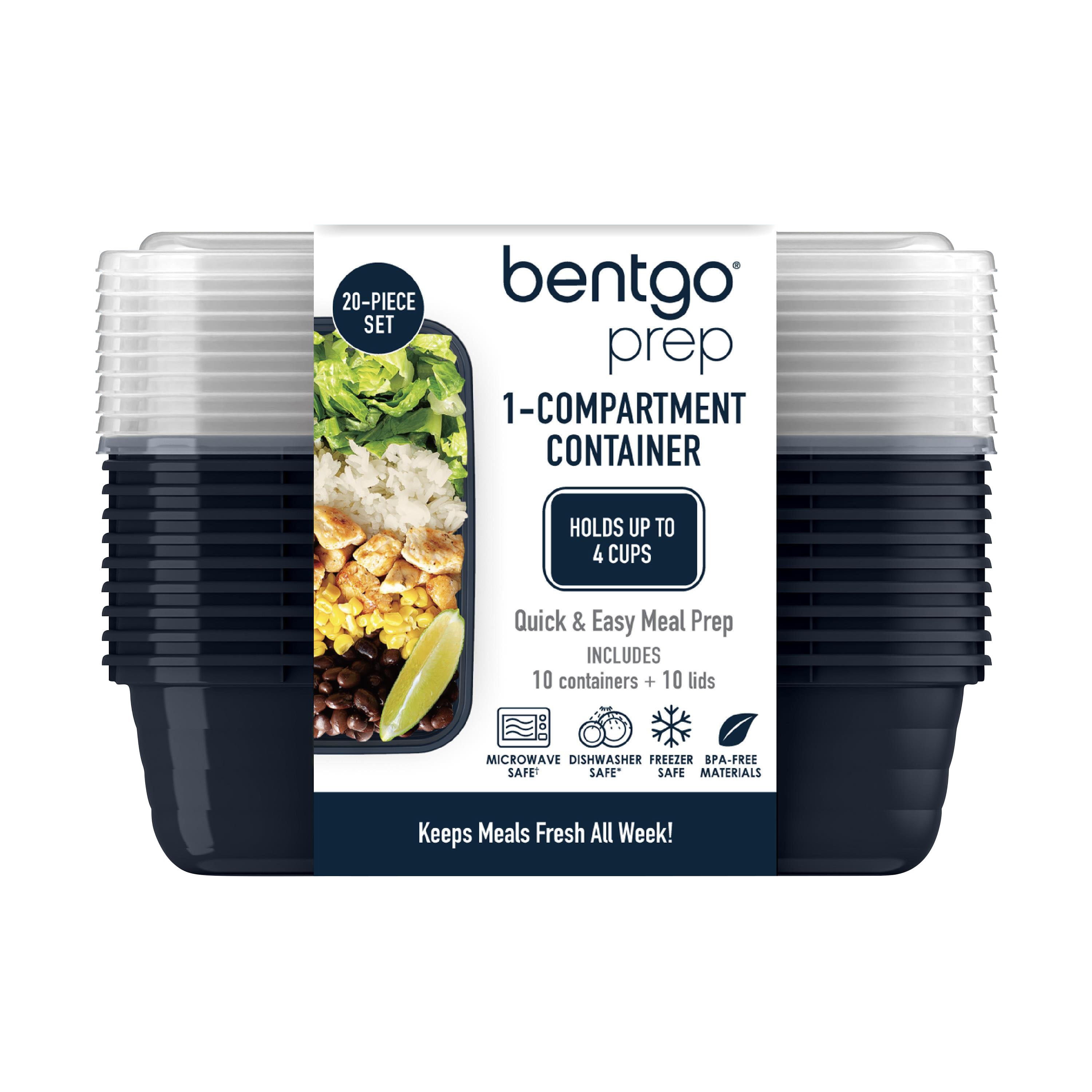 Bentgo Prep 1-Compartment Container 10 Pack – Navy Blue