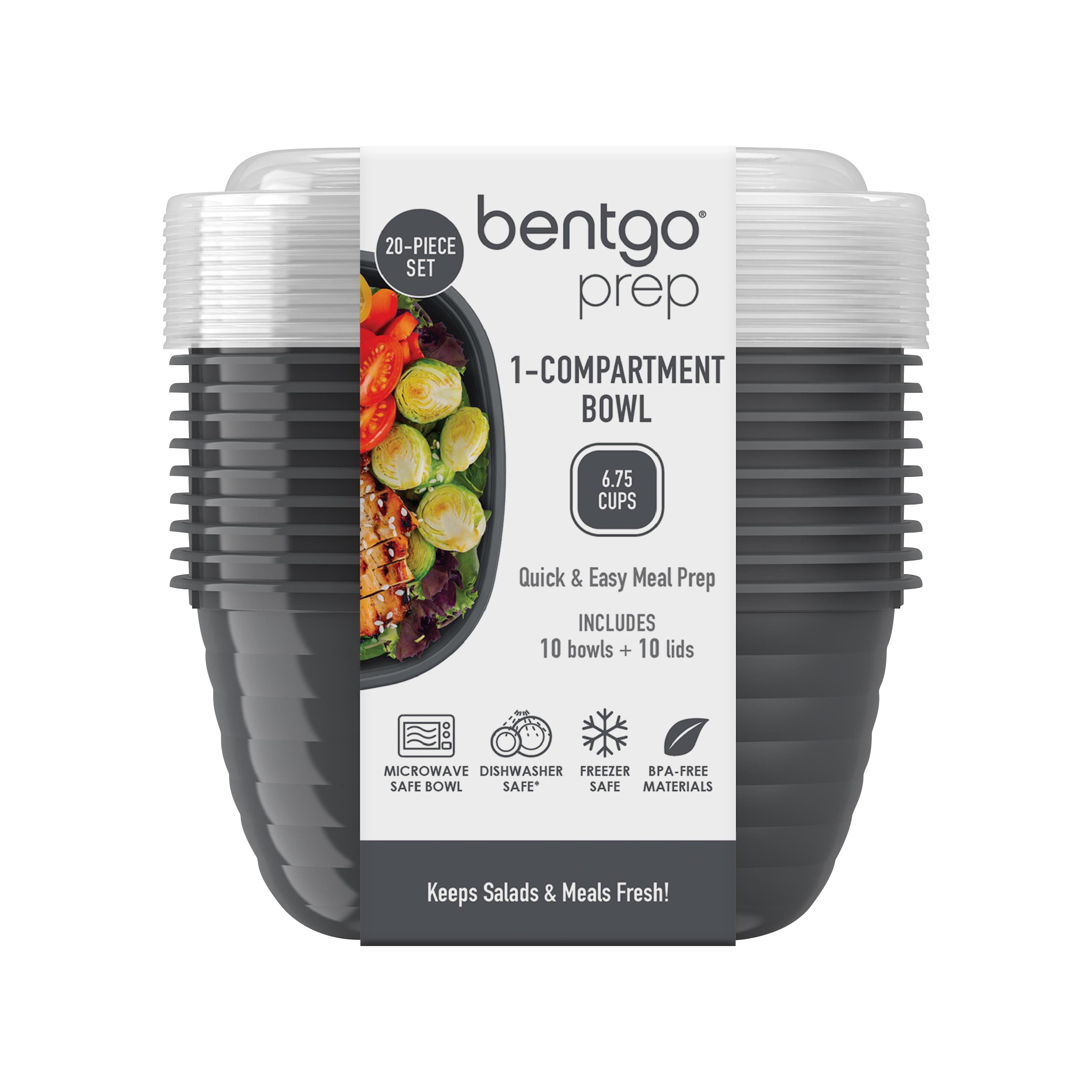 Bentgo Prep 1-Compartment Bowl 10 Pack – Graphite