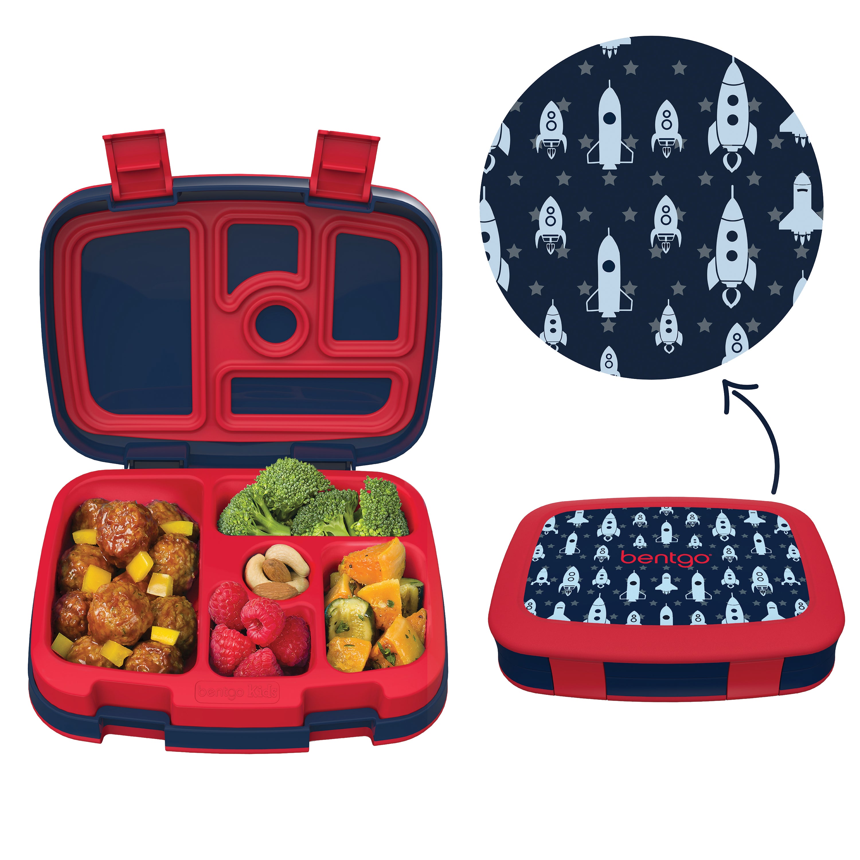 Bentgo Prints Lunch Box - Space Rockets