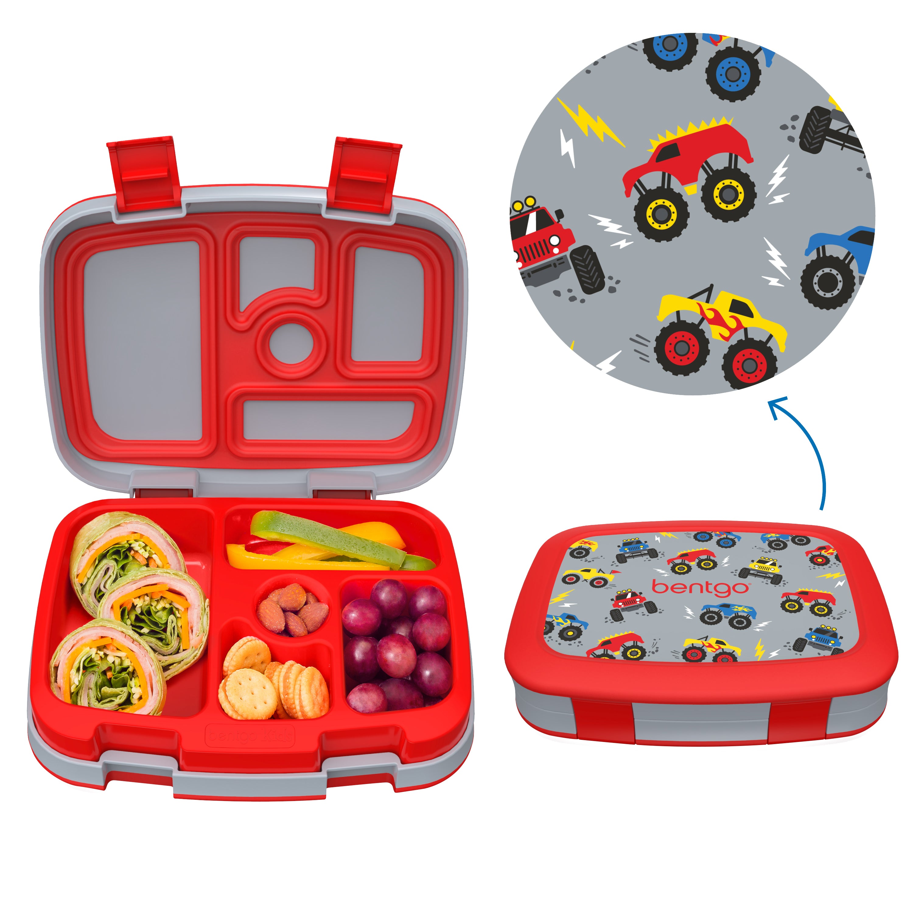 Bentgo Prints Lunch Box - Trucks